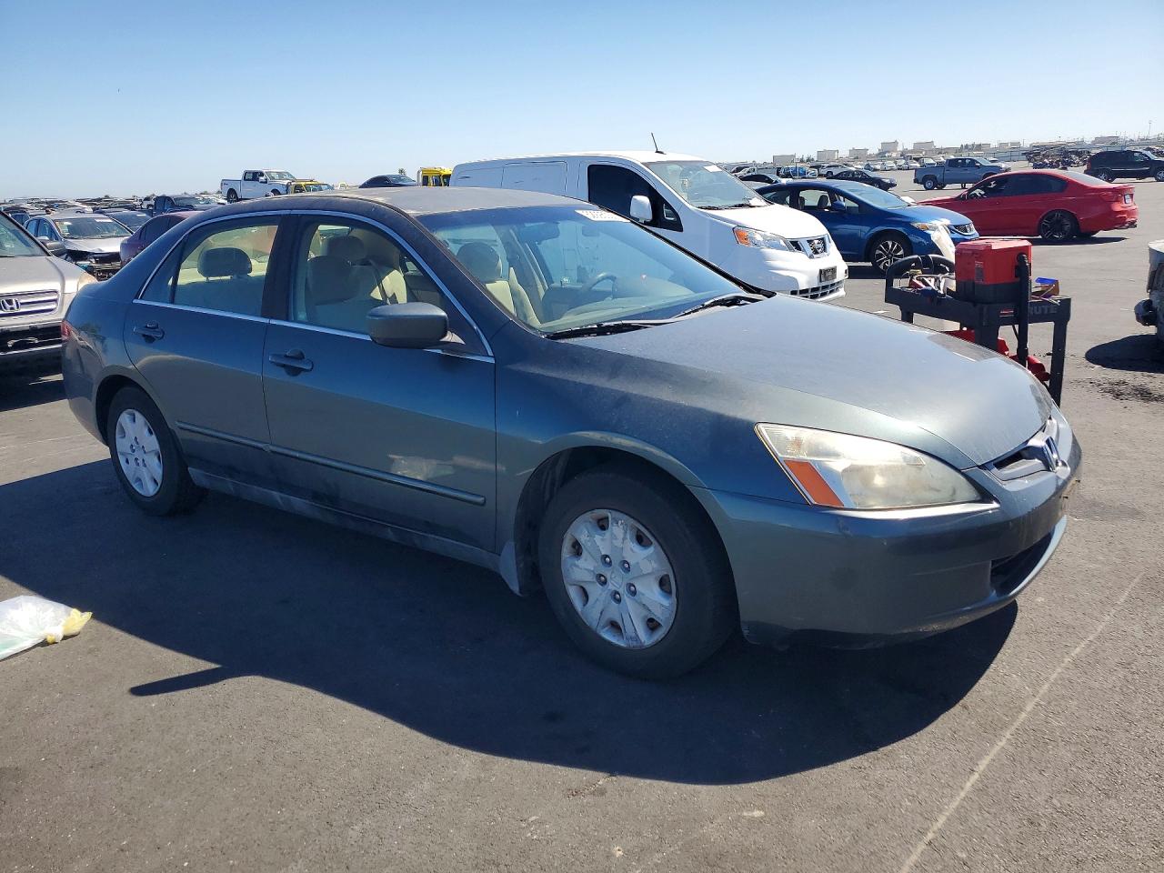 2004 Honda Accord Lx Gray vin: JHMCM56324C038008