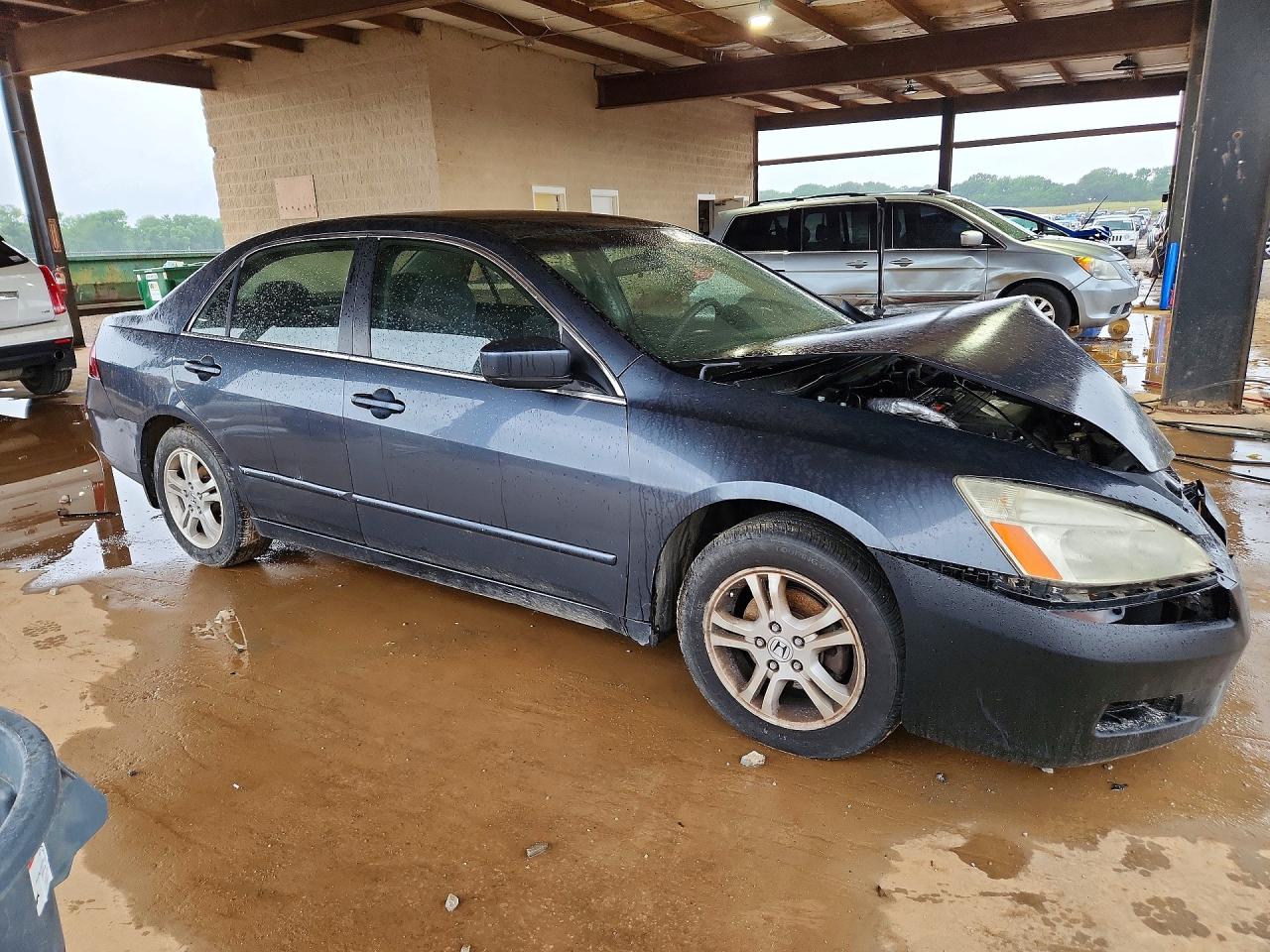 2007 Honda Accord Se Gray vin: JHMCM56327C010844