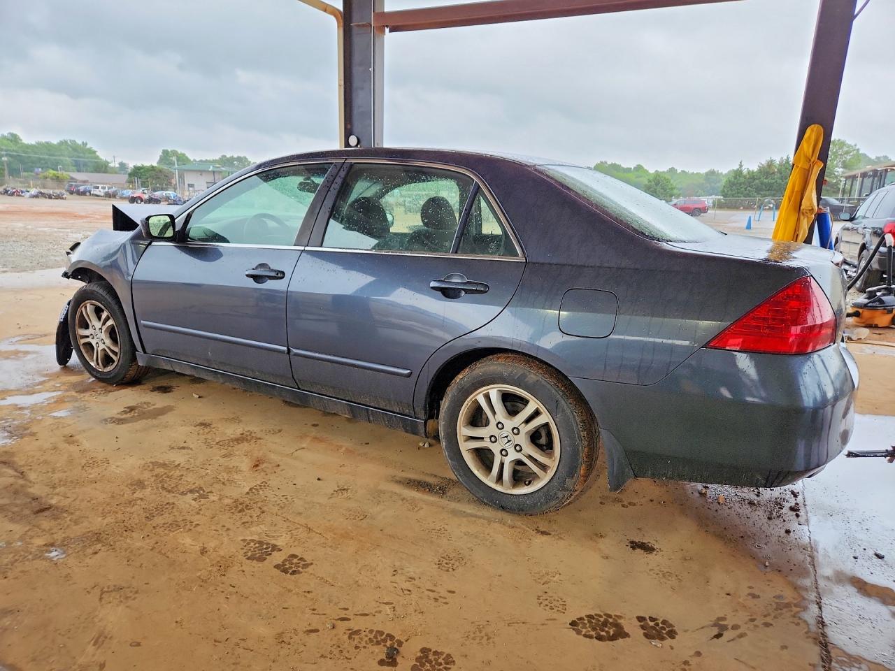 2007 Honda Accord Se Gray vin: JHMCM56327C010844