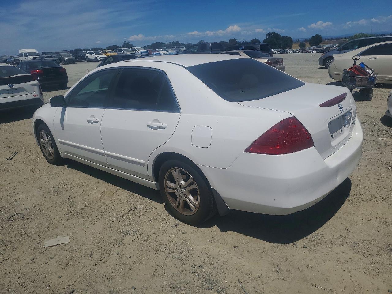 2007 Honda Accord Se Белый vin: JHMCM56337C009203