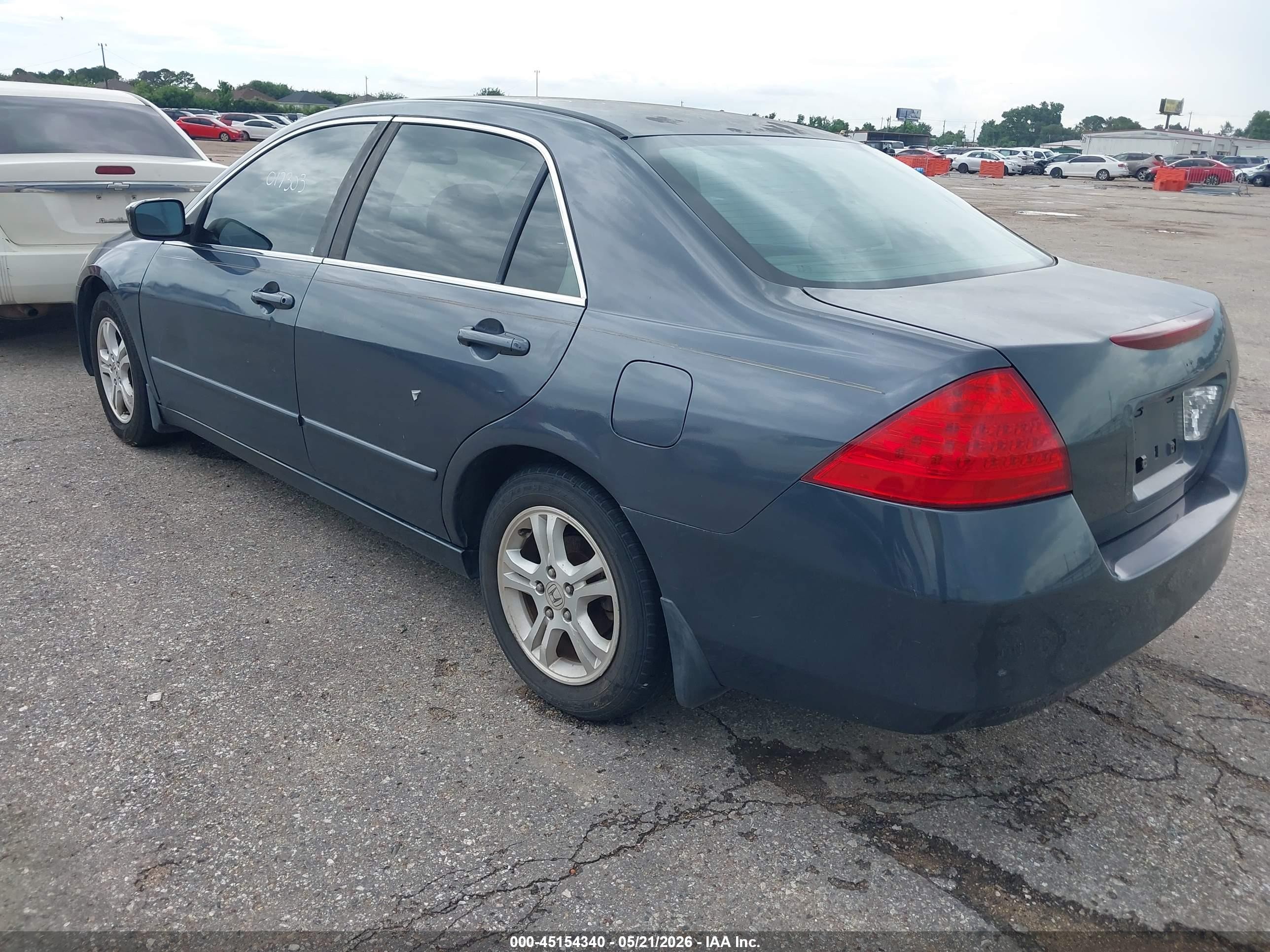 2007 Honda Accord 2.4 Se Light Blue vin: JHMCM56337C017303