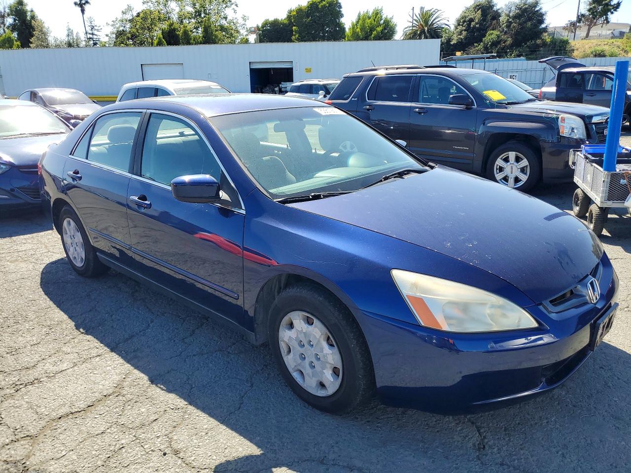 2003 Honda Accord Lx Blue vin: JHMCM56343C029423