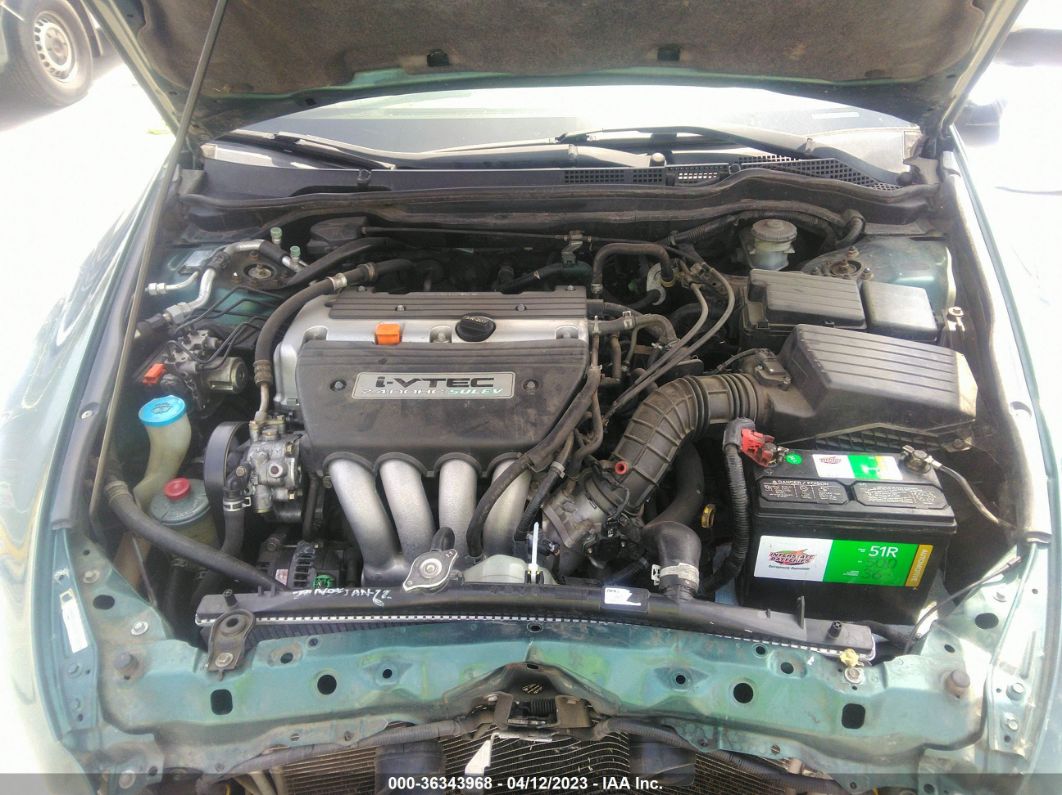 2003 Honda Accord 2.4 Lx Green vin: JHMCM56343C062793