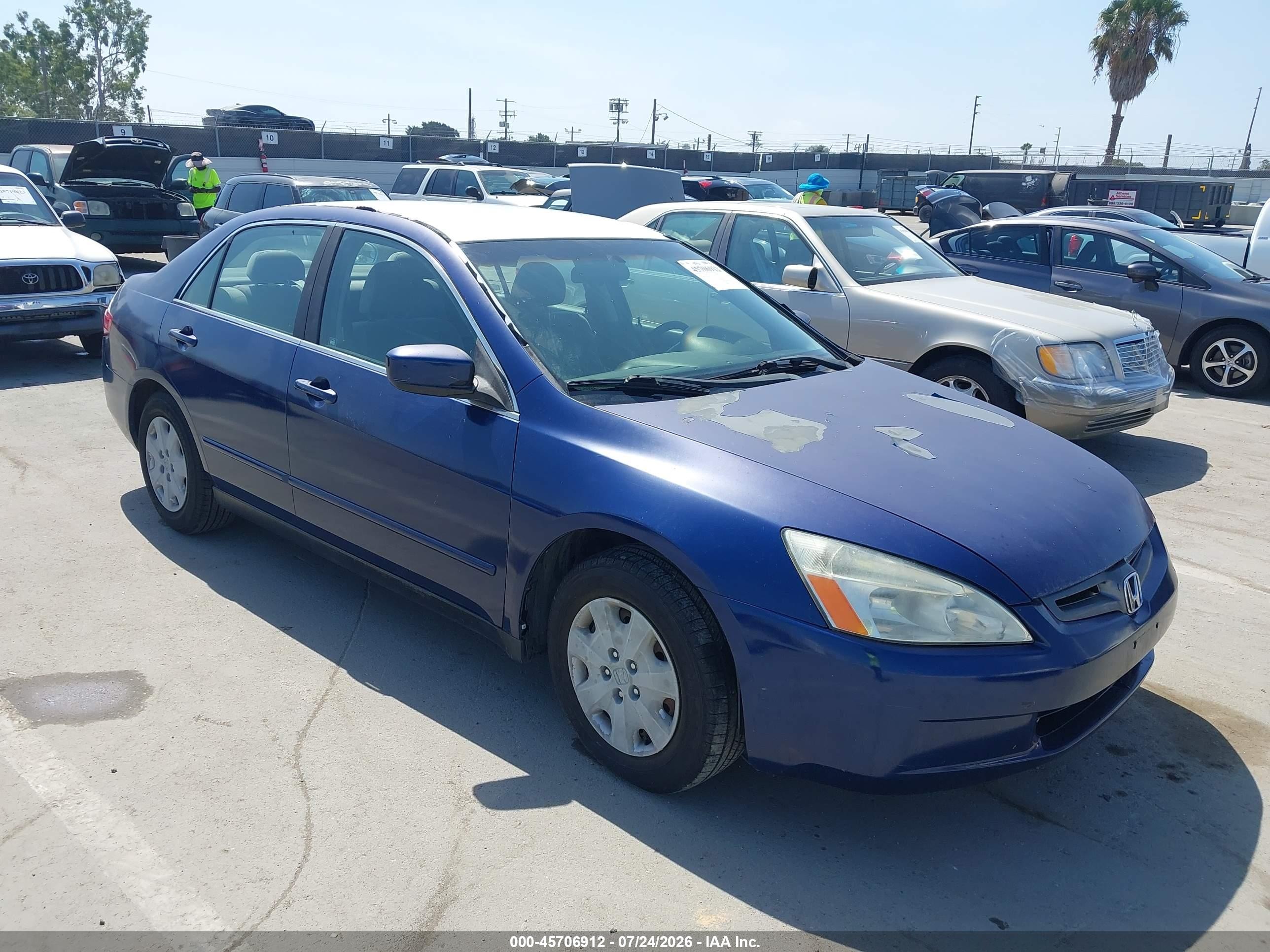 2004 Honda Accord 2.4 Lx Синий vin: JHMCM56344C033845