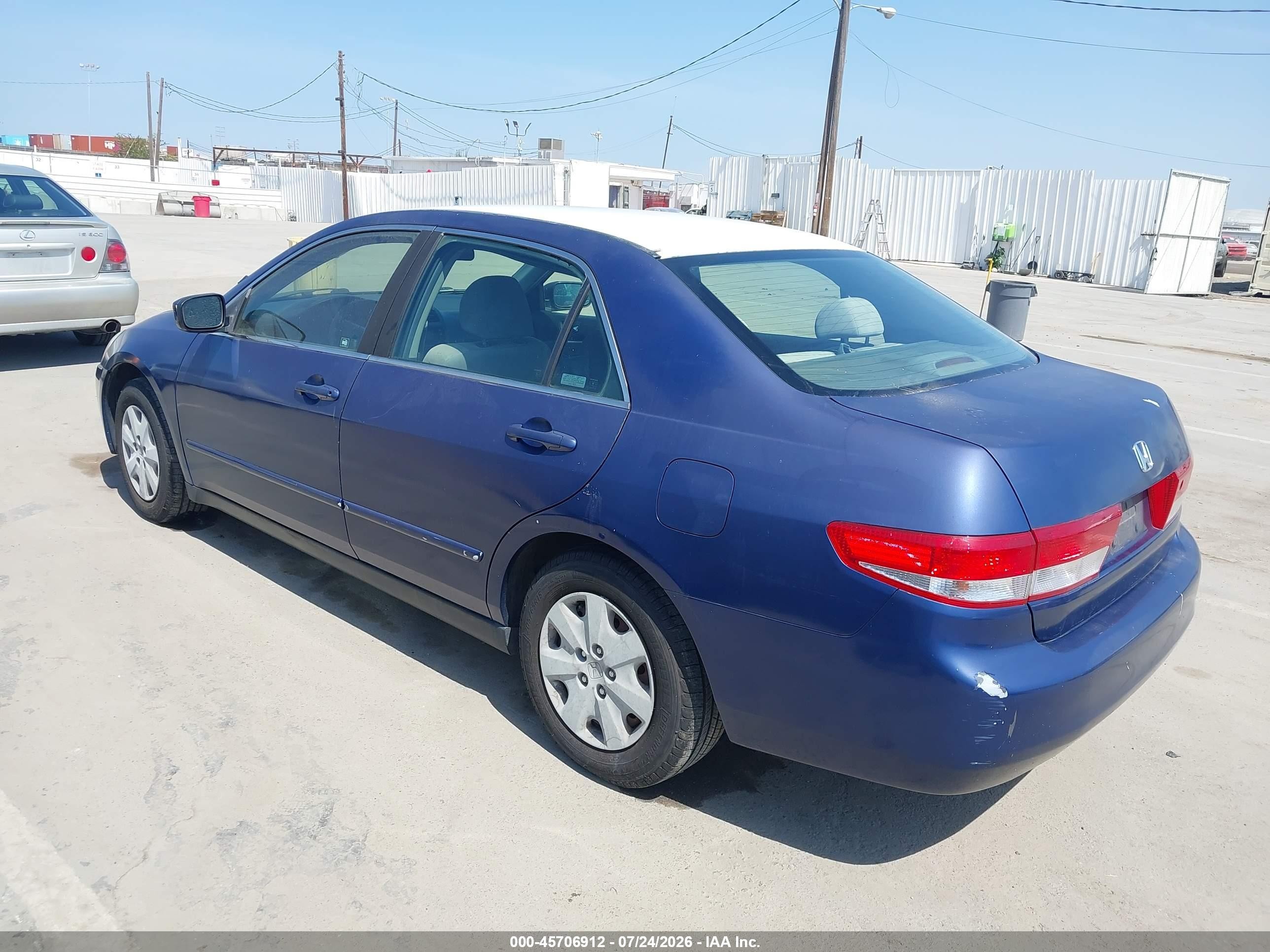 2004 Honda Accord 2.4 Lx Blue vin: JHMCM56344C033845