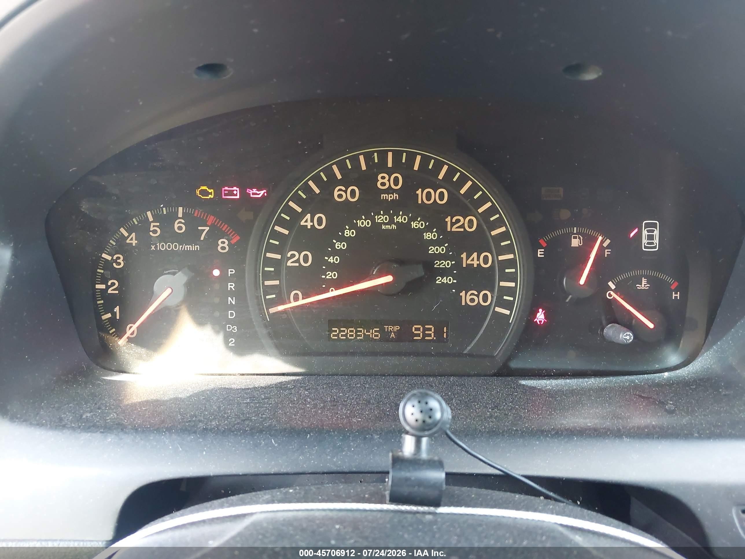 2004 Honda Accord 2.4 Lx Blue vin: JHMCM56344C033845