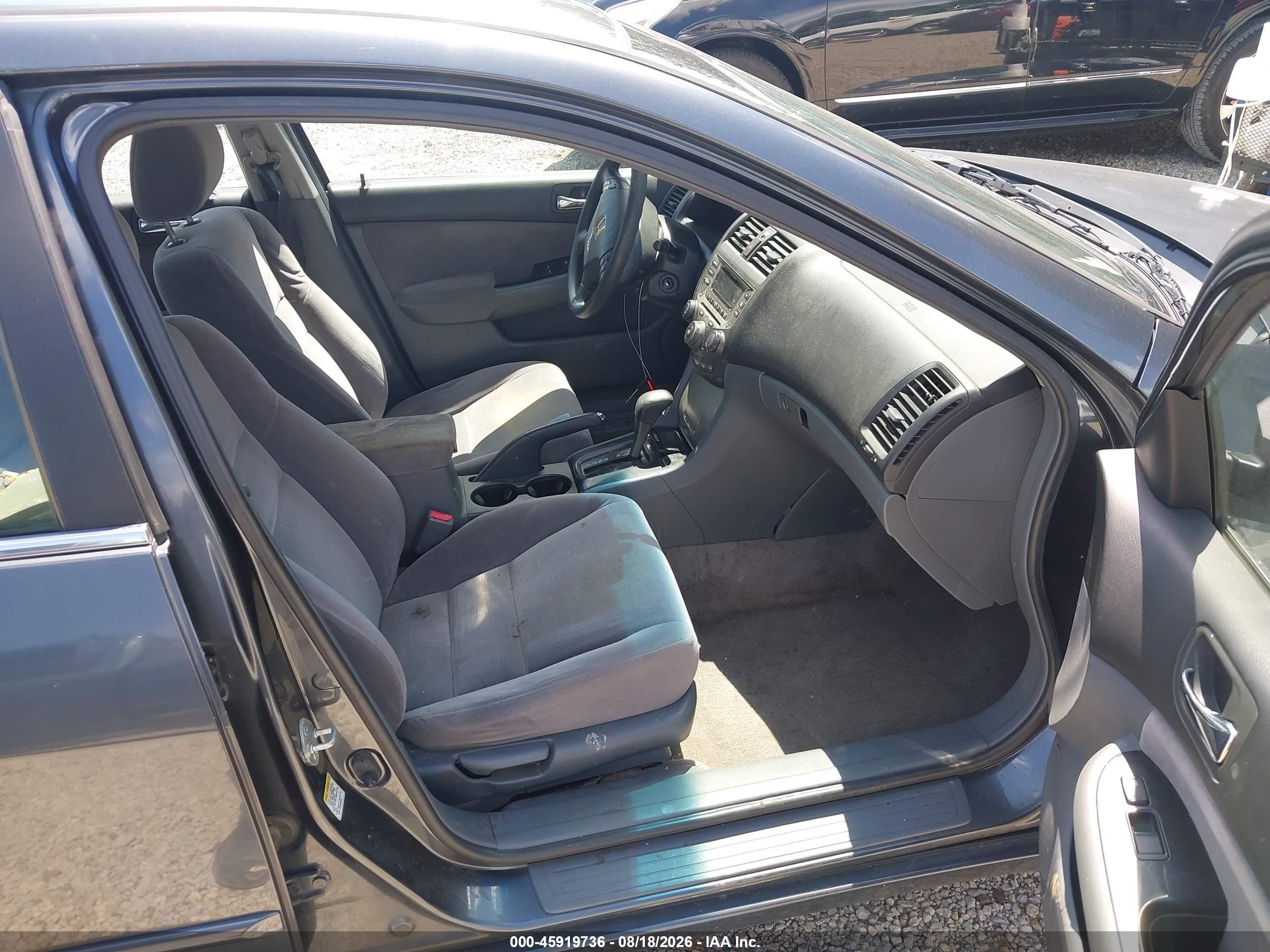 2007 Honda Accord 2.4 Se Gray vin: JHMCM56347C007881