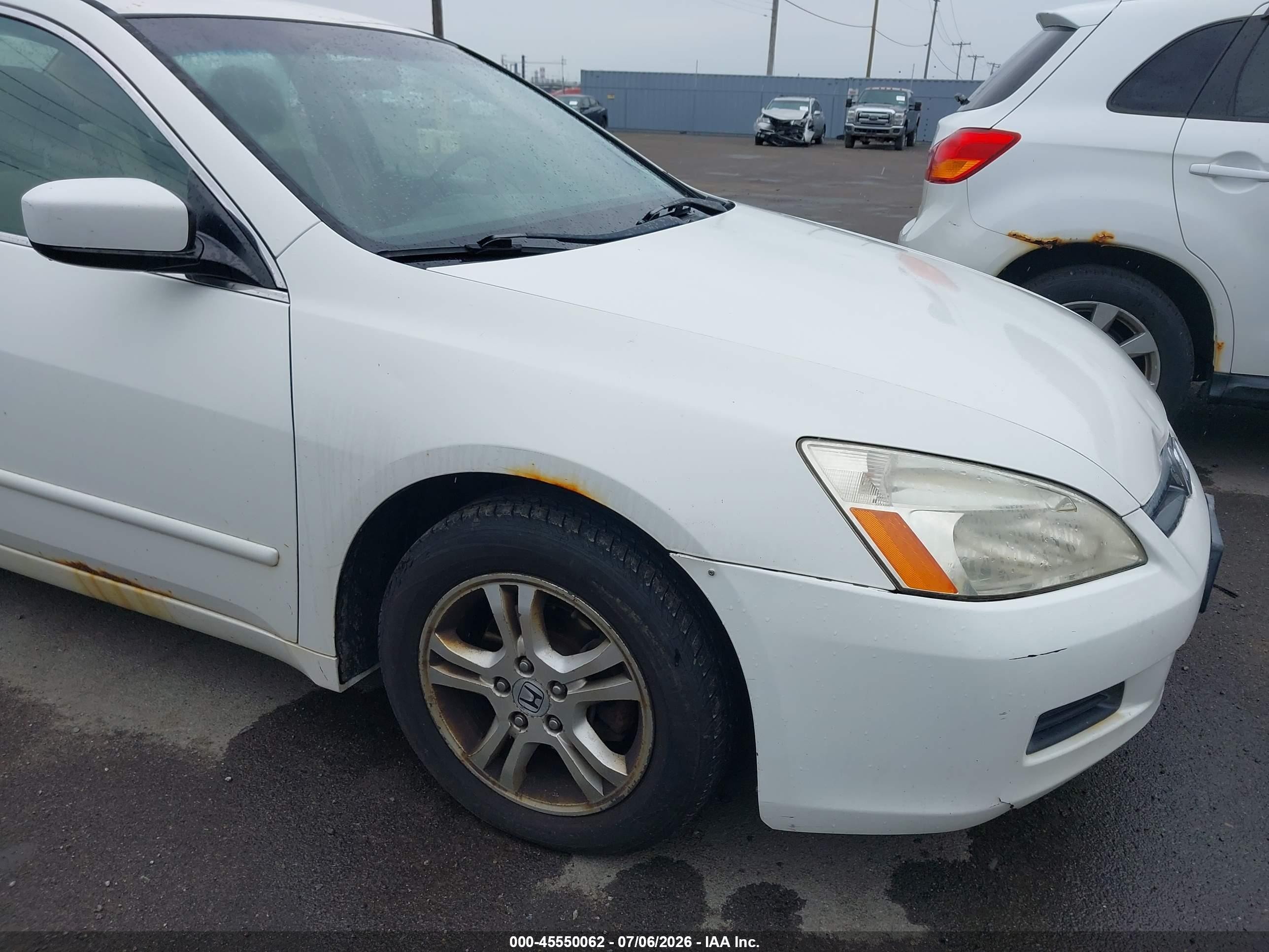2007 Honda Accord 2.4 Se Белый vin: JHMCM56347C012322