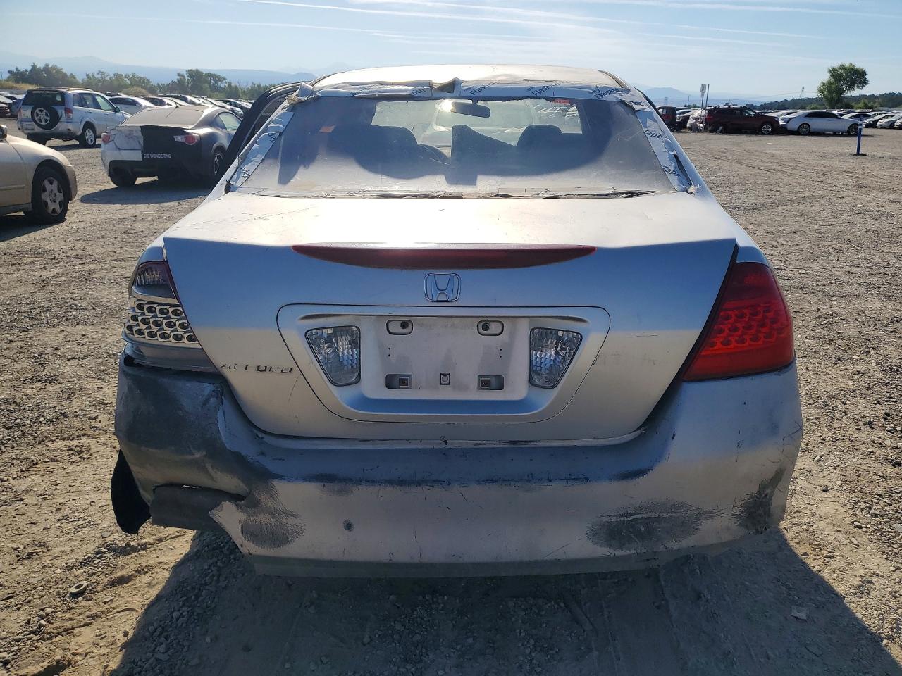 2007 Honda Accord Se Silver vin: JHMCM56347C017634