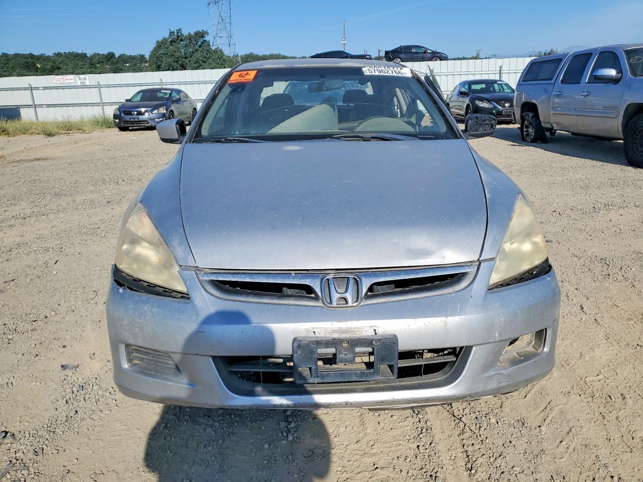 2007 Honda Accord Se Silver vin: JHMCM56347C017634