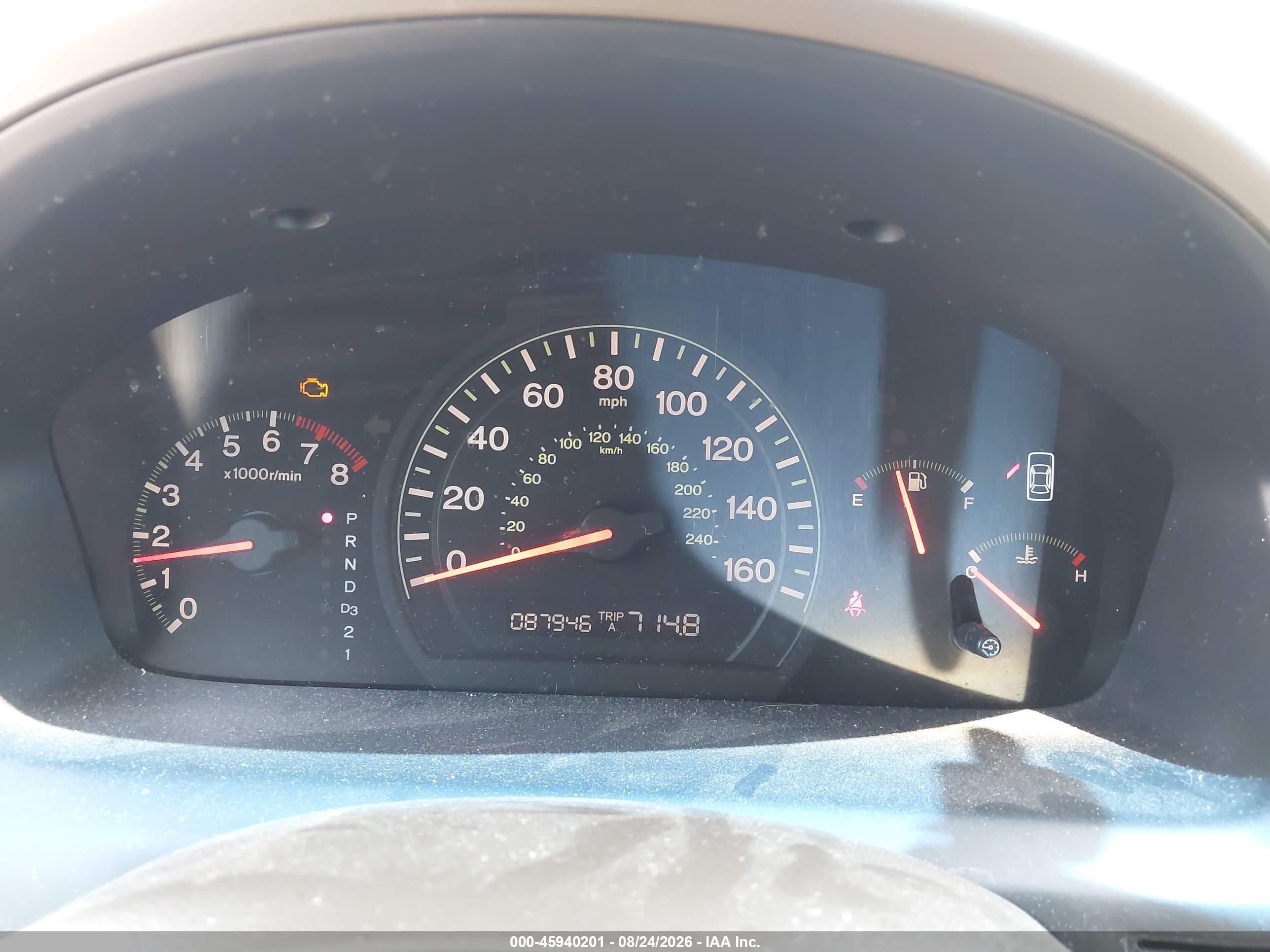 2003 Honda Accord 2.4 Lx White vin: JHMCM56353C025722