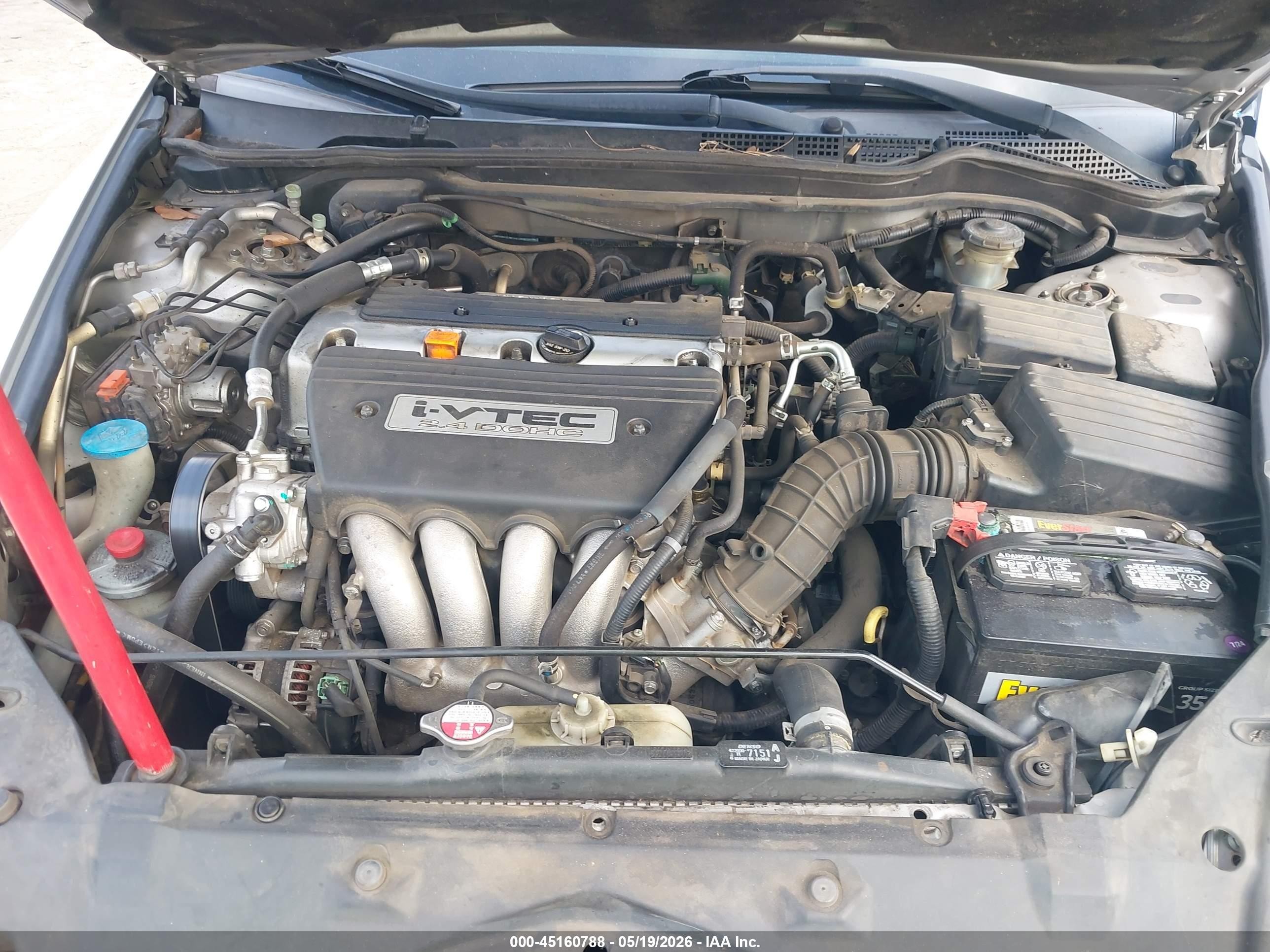 2007 Honda Accord 2.4 Se Silver vin: JHMCM56357C008182