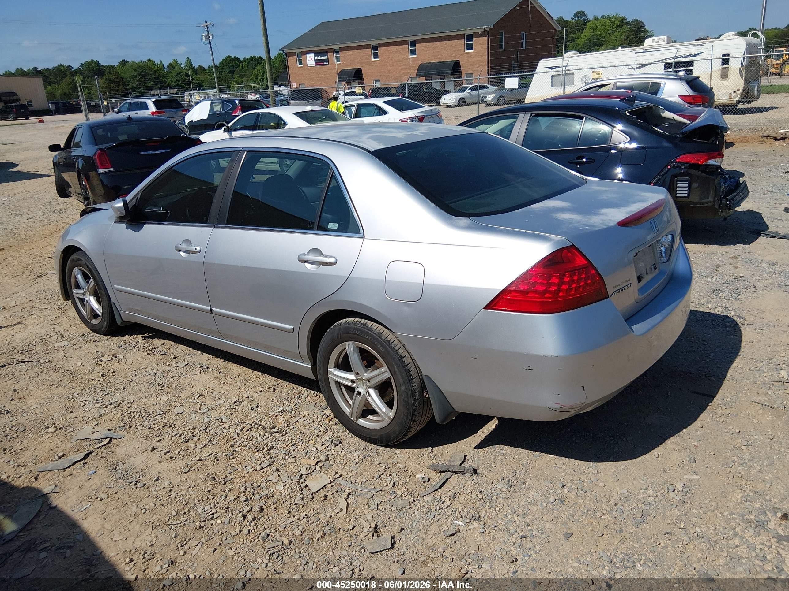 2007 Honda Accord 2.4 Se Silver vin: JHMCM56357C016945