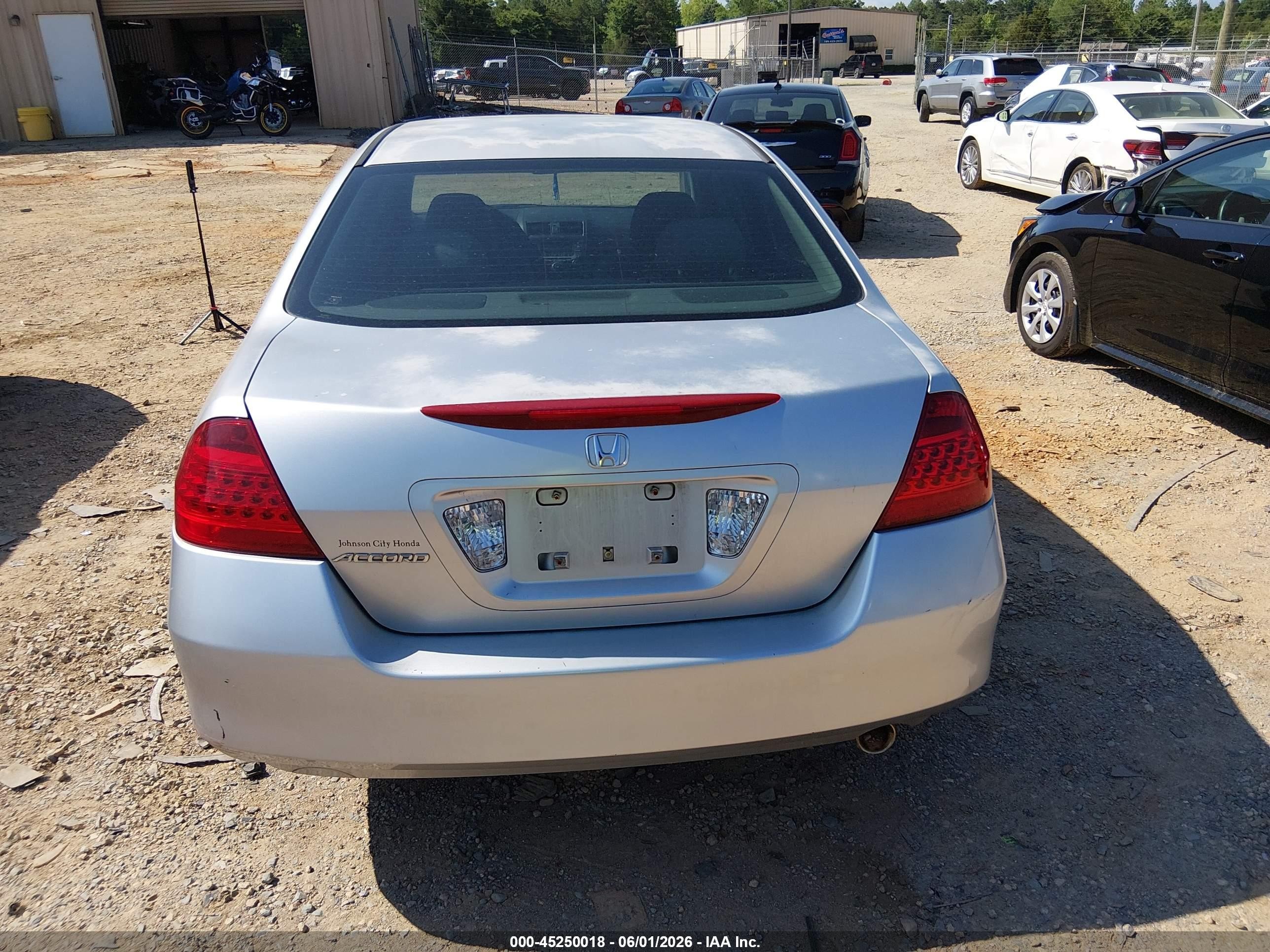 2007 Honda Accord 2.4 Se Silver vin: JHMCM56357C016945