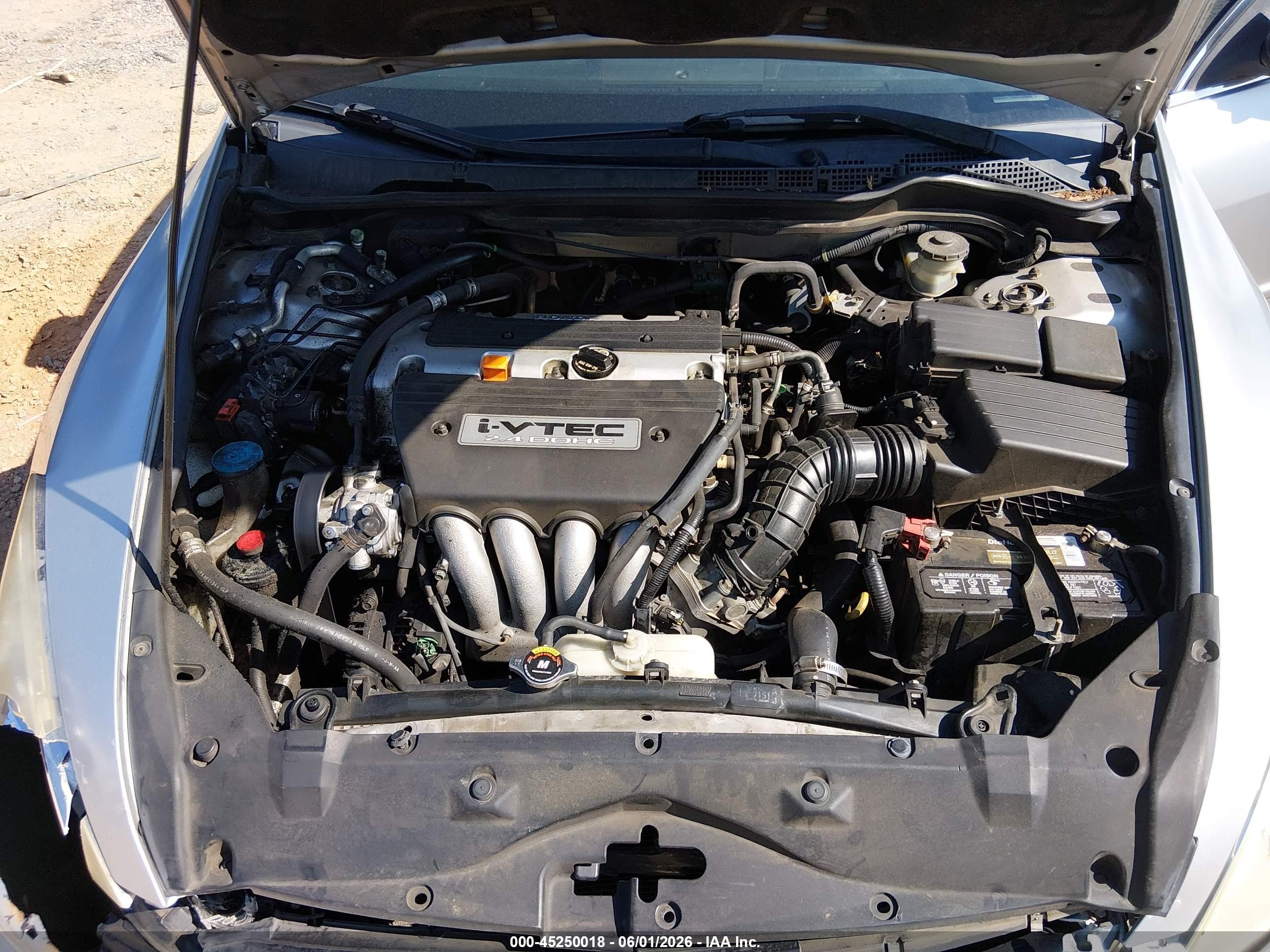 2007 Honda Accord 2.4 Se Silver vin: JHMCM56357C016945