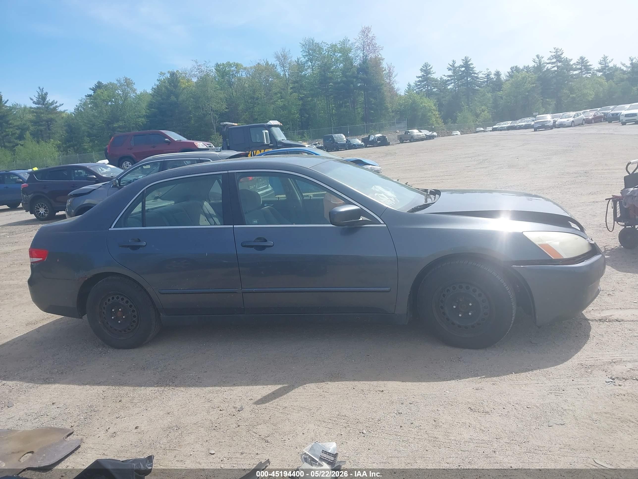 2003 Honda Accord 2.4 Lx Gray vin: JHMCM56363C046983