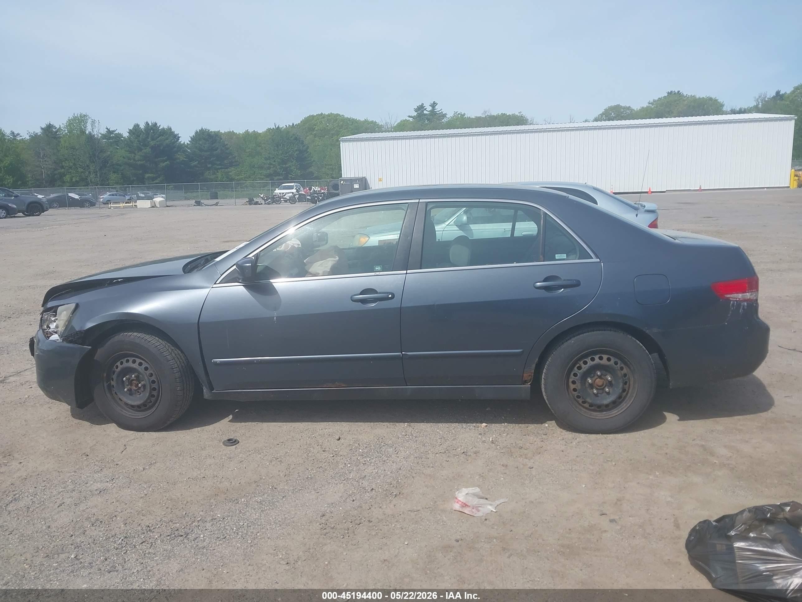 2003 Honda Accord 2.4 Lx Gray vin: JHMCM56363C046983