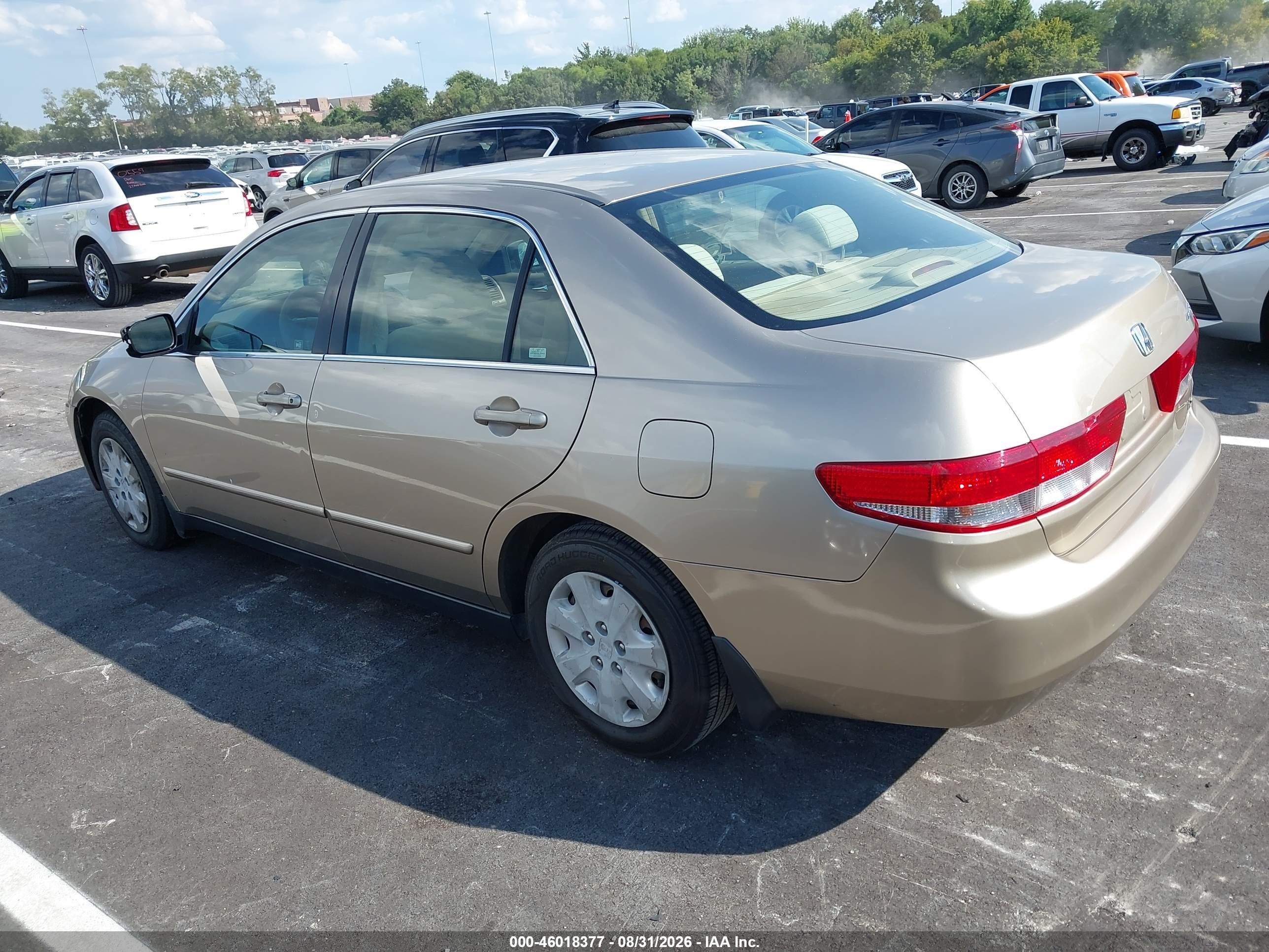 2004 Honda Accord 2.4 Lx Tan vin: JHMCM56364C001091