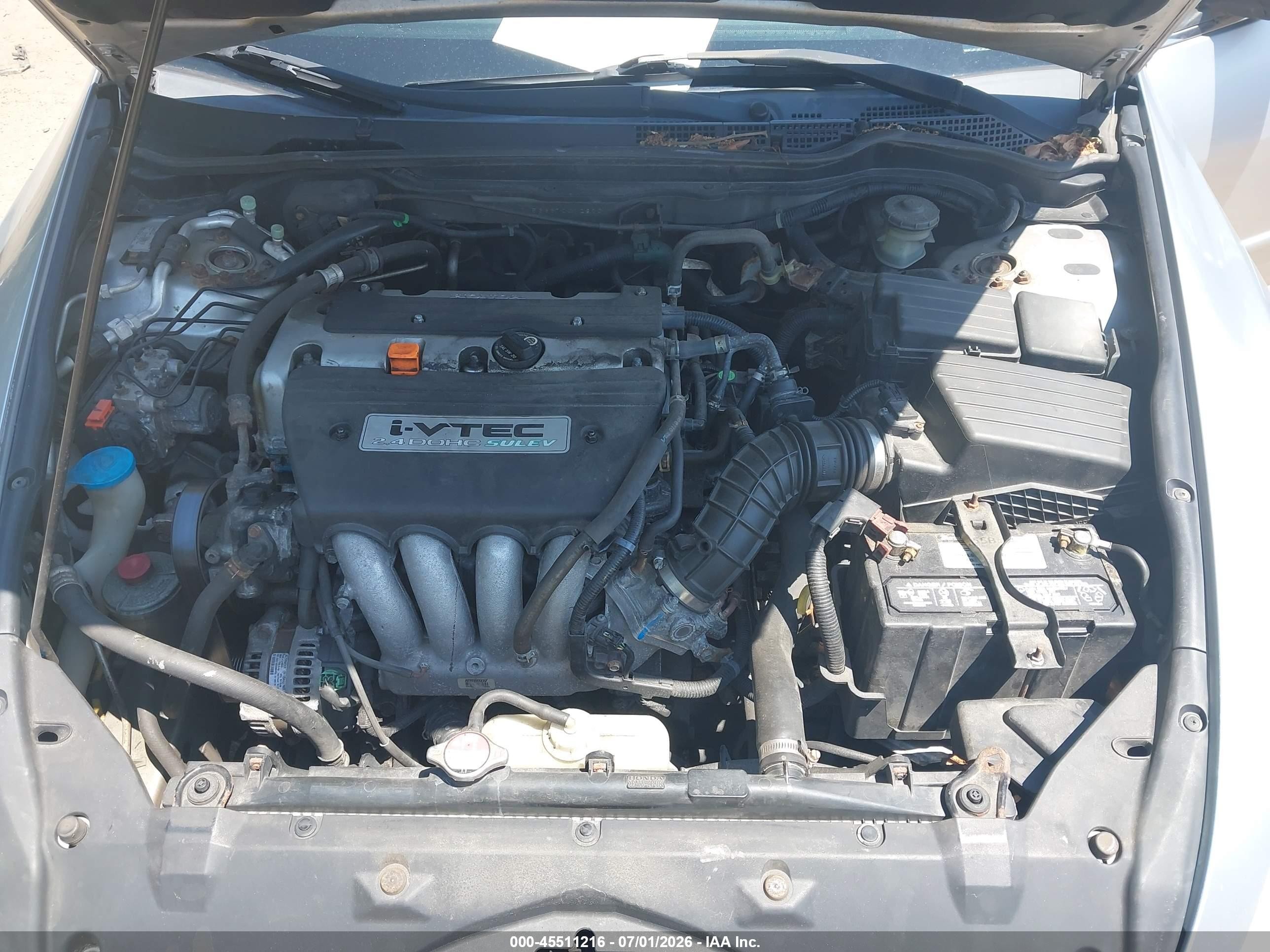 2007 Honda Accord 2.4 Se Silver vin: JHMCM56367C012810