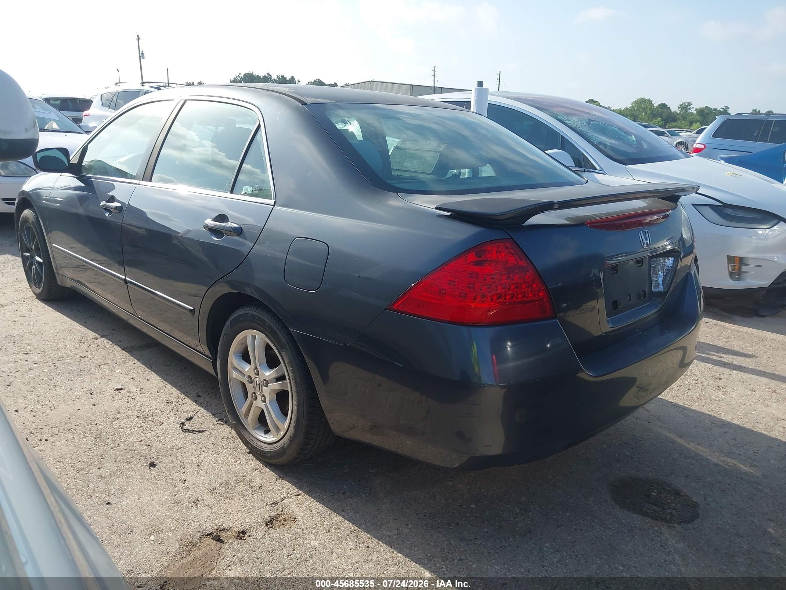 2007 Honda Accord 2.4 Se Blue vin: JHMCM56367C022253