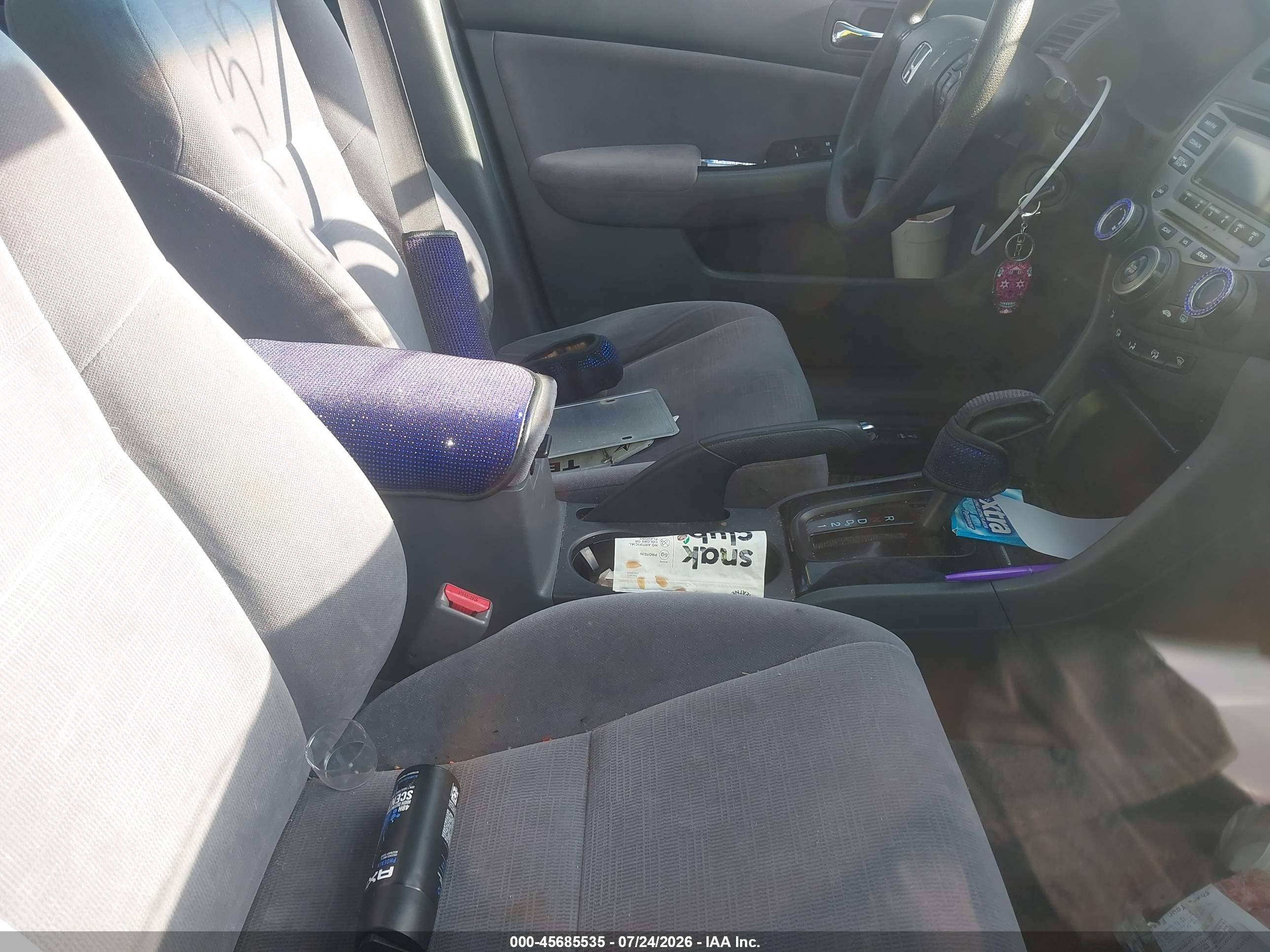 2007 Honda Accord 2.4 Se Blue vin: JHMCM56367C022253