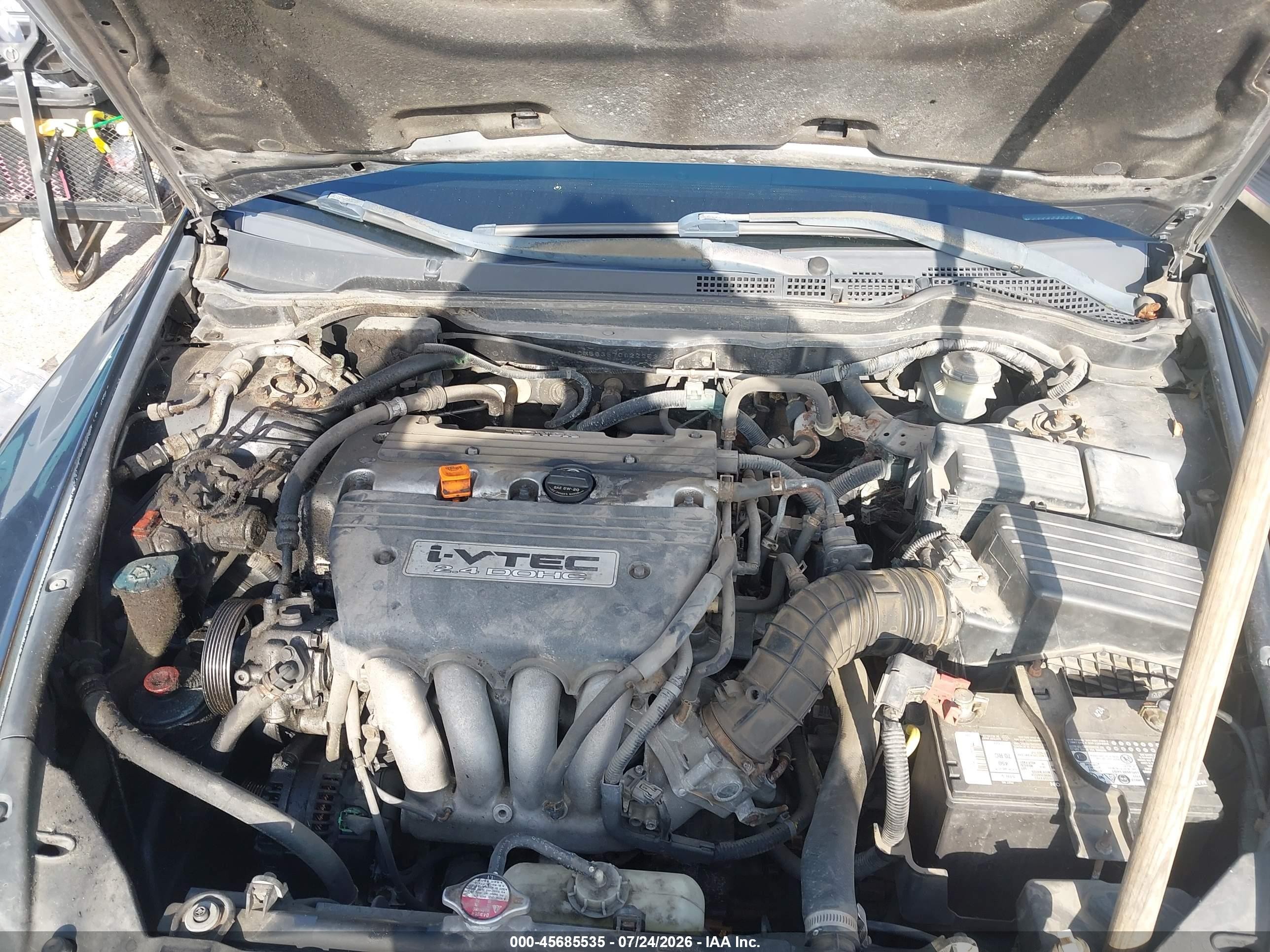 2007 Honda Accord 2.4 Se Blue vin: JHMCM56367C022253