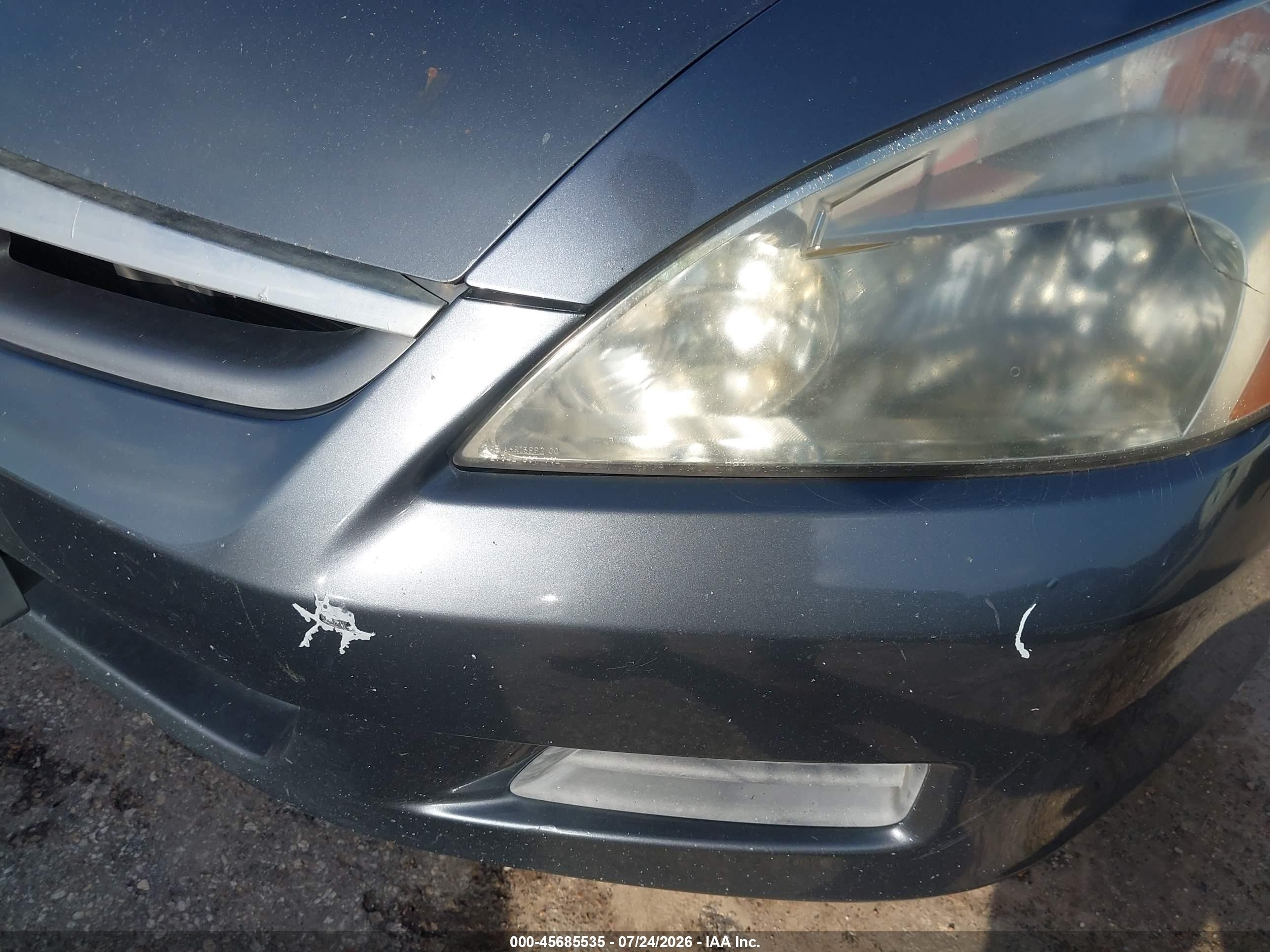 2007 Honda Accord 2.4 Se Blue vin: JHMCM56367C022253