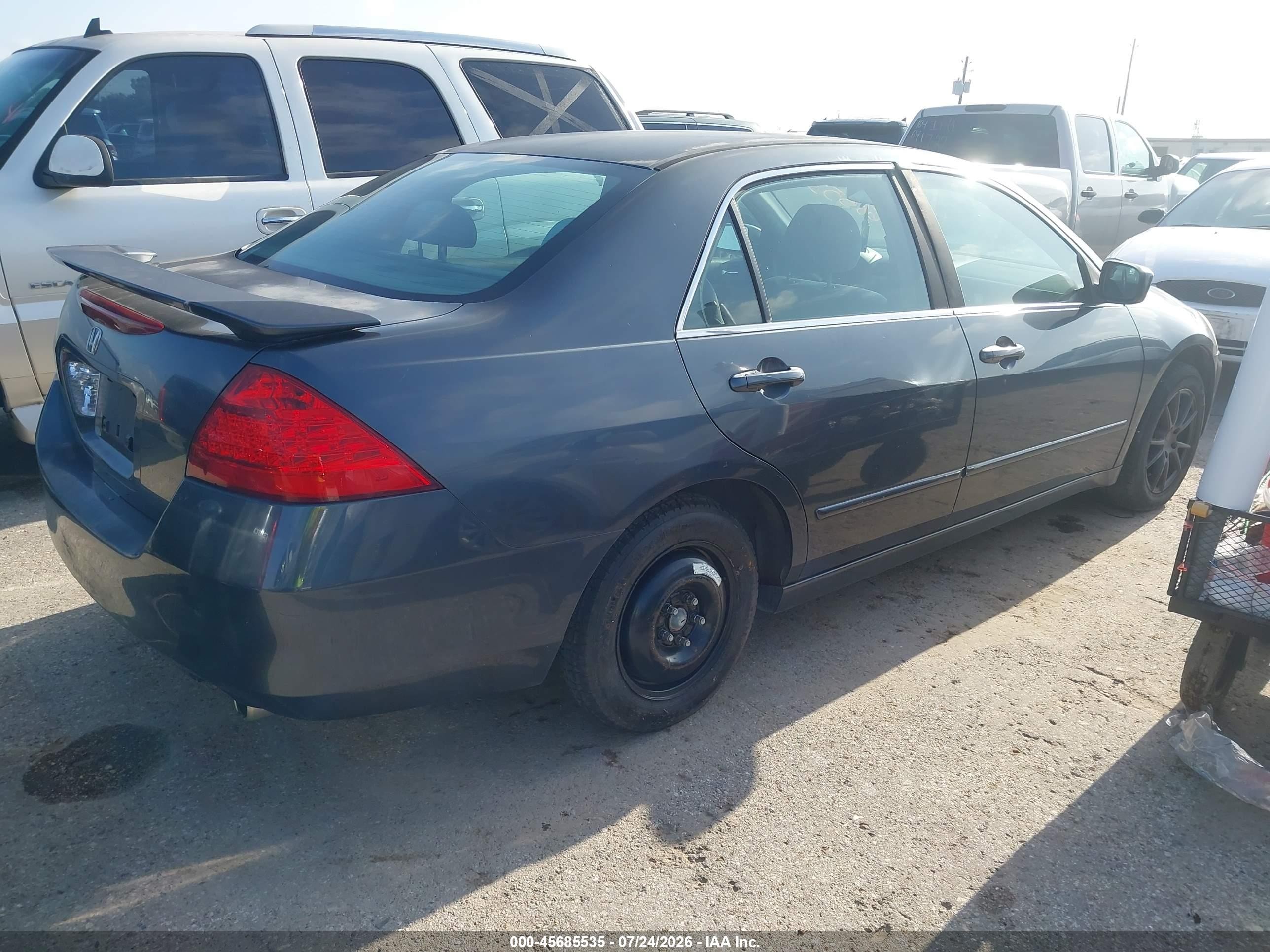 2007 Honda Accord 2.4 Se Blue vin: JHMCM56367C022253