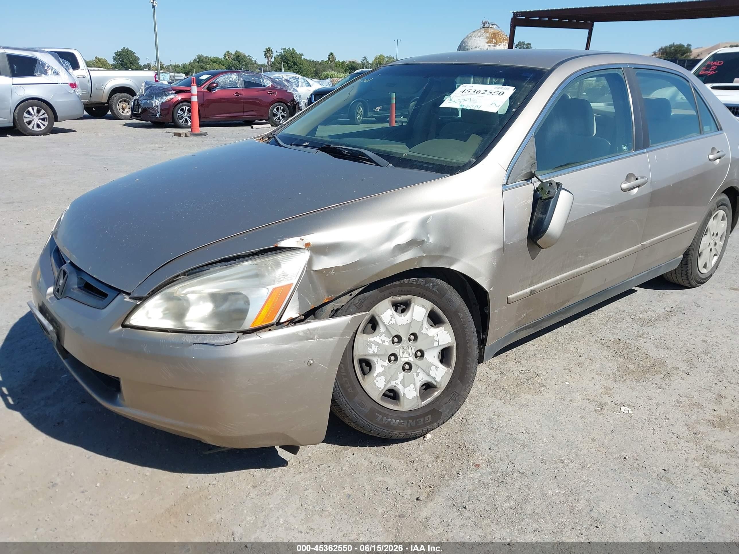 2003 Honda Accord 2.4 Lx Gold vin: JHMCM56373C019727