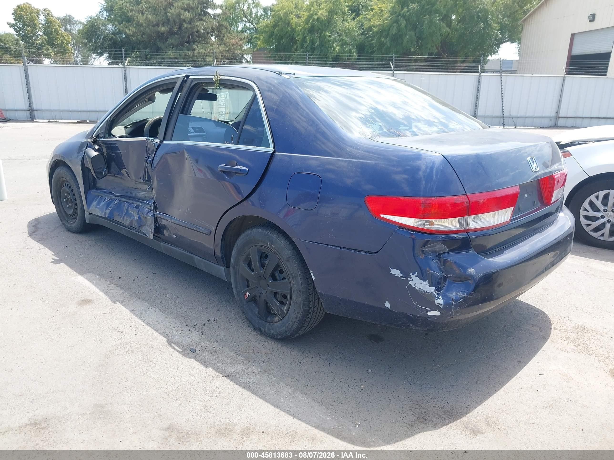 2003 Honda Accord Sdn Lx Blue vin: JHMCM56373C039637