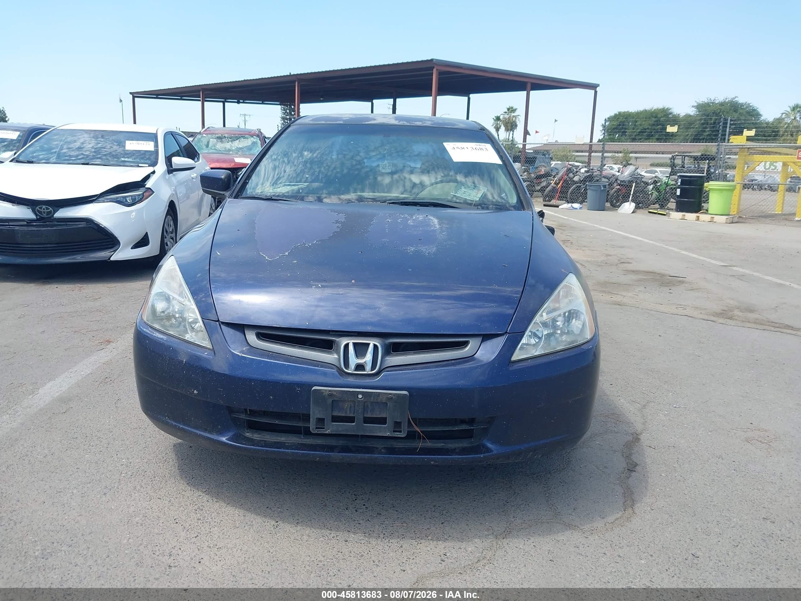 2003 Honda Accord Sdn Lx Blue vin: JHMCM56373C039637