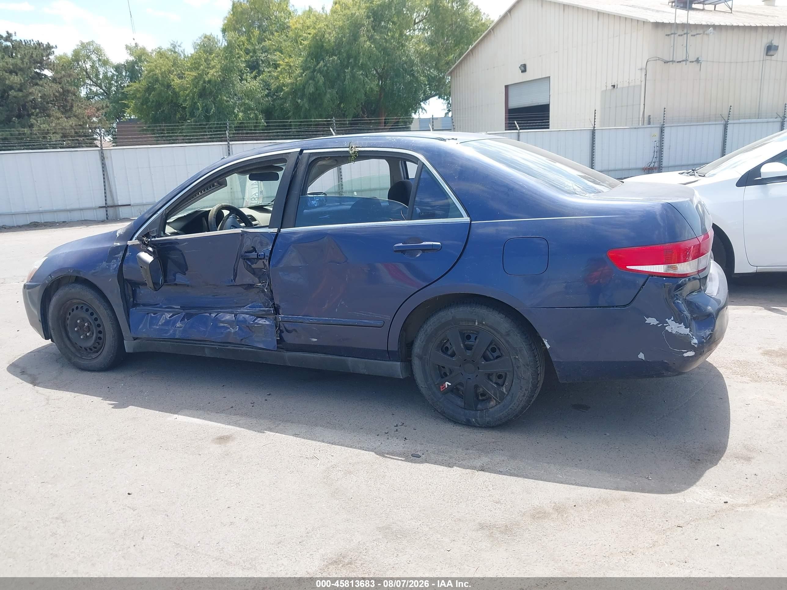 2003 Honda Accord Sdn Lx Blue vin: JHMCM56373C039637