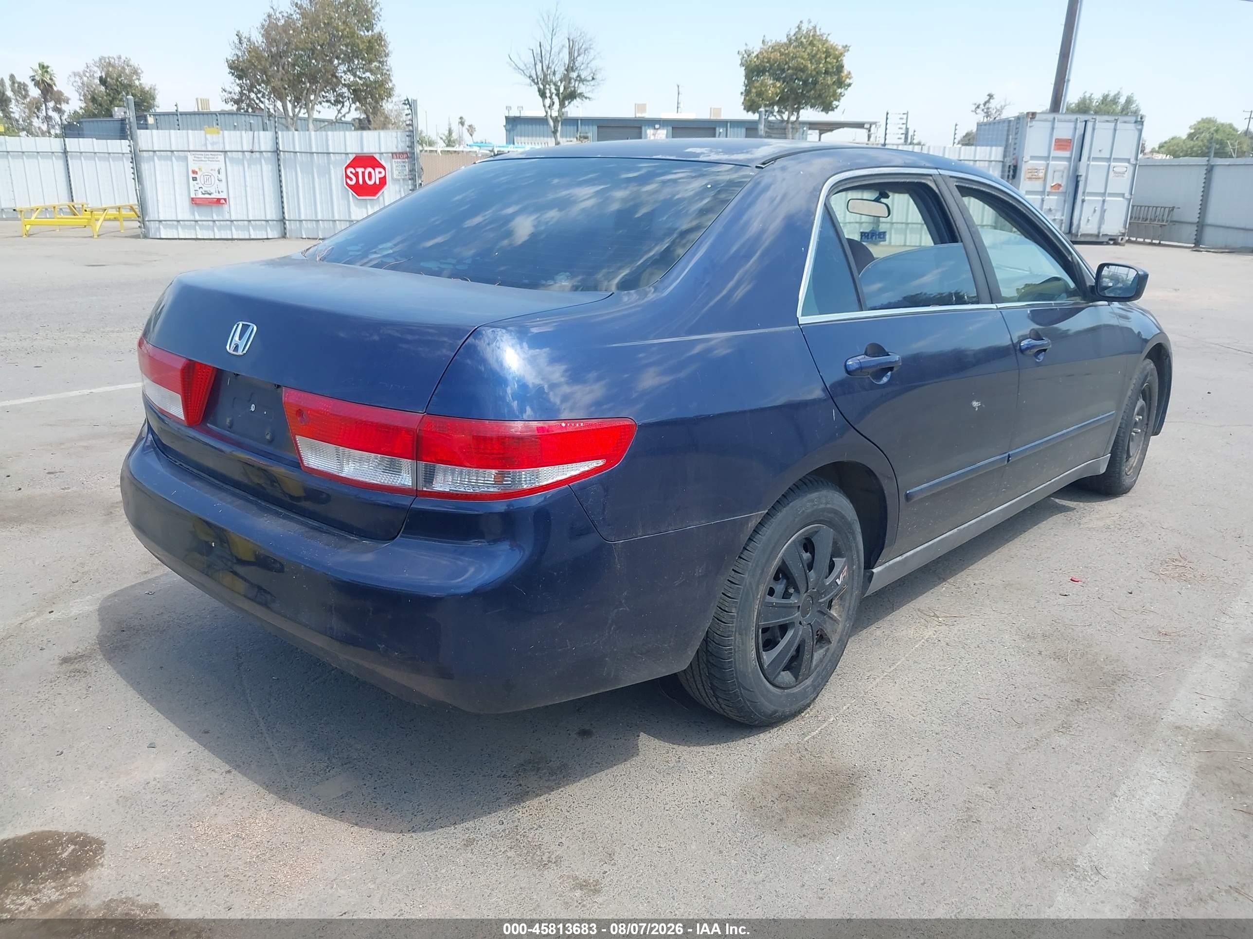 2003 Honda Accord Sdn Lx Blue vin: JHMCM56373C039637