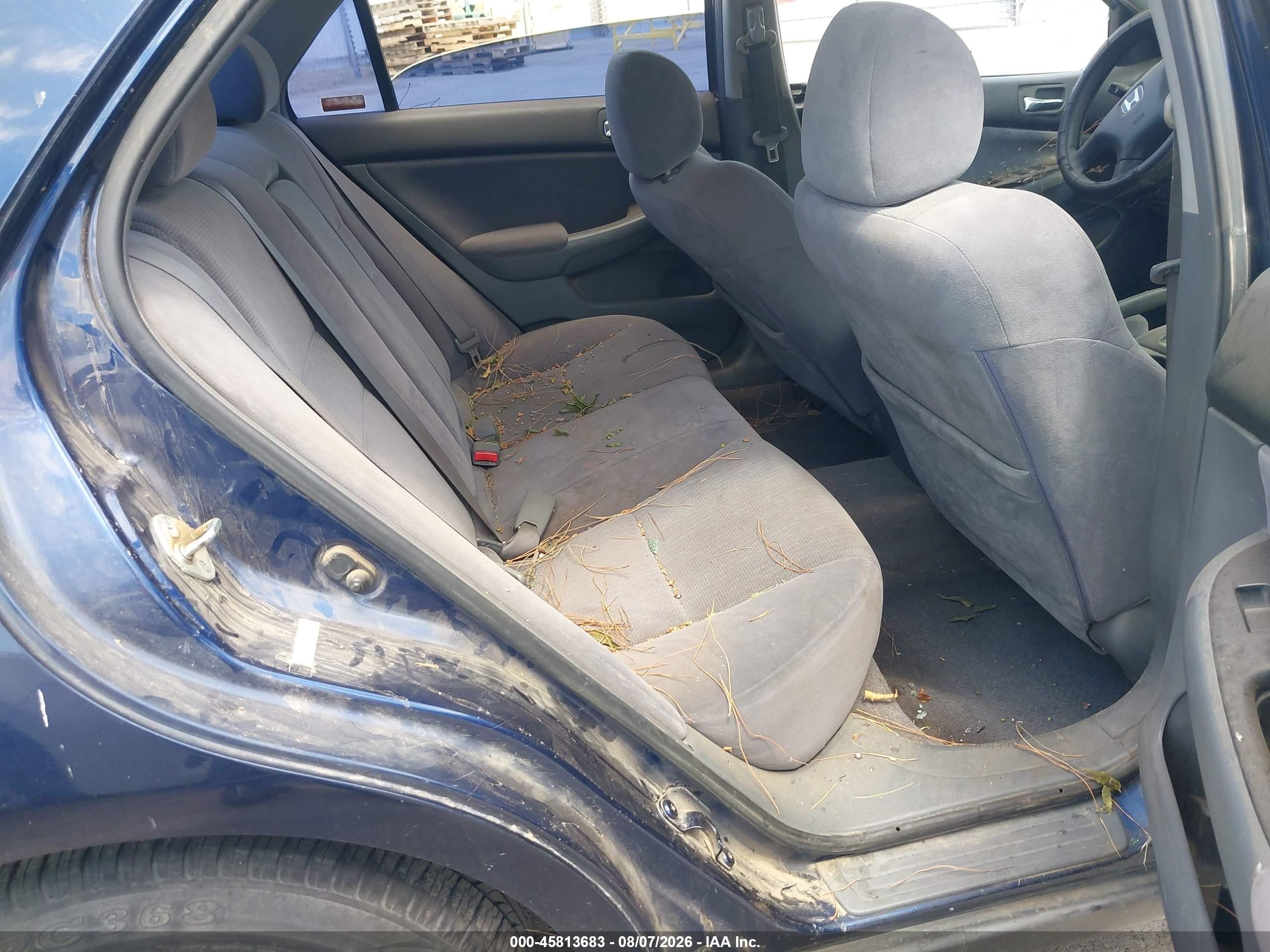 2003 Honda Accord Sdn Lx Blue vin: JHMCM56373C039637