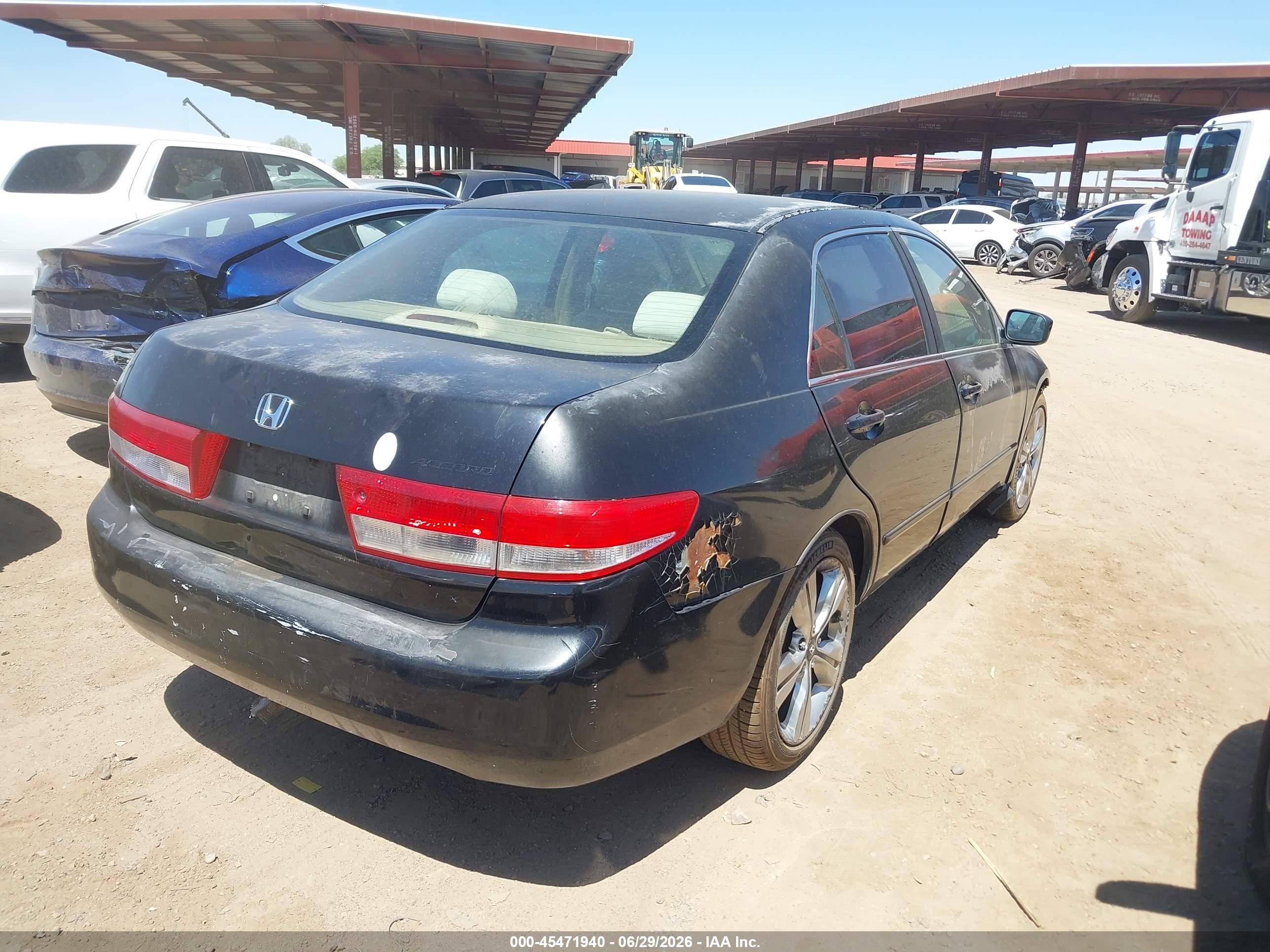 2003 Honda Accord Sdn Lx Black vin: JHMCM56373C060245