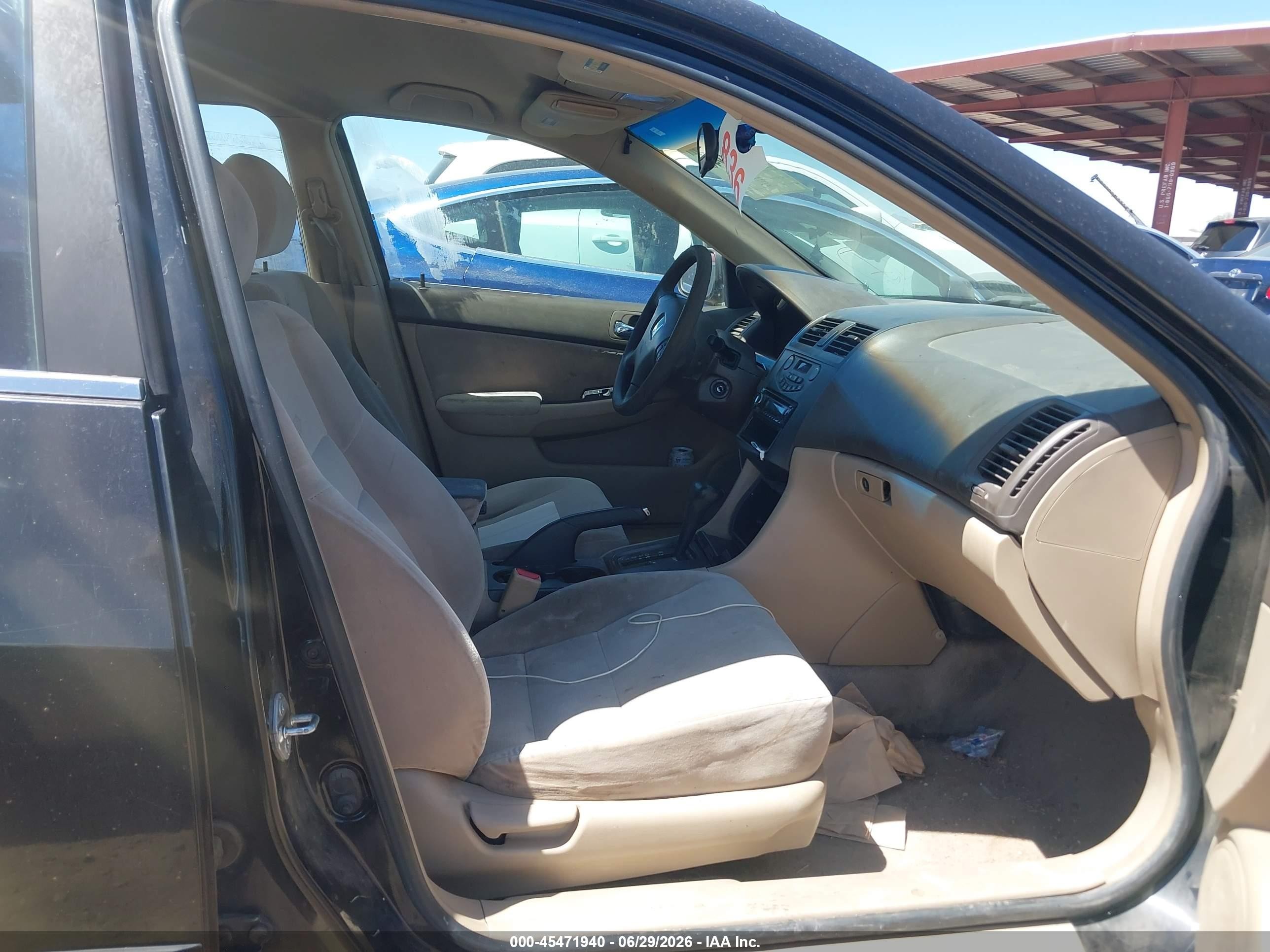 2003 Honda Accord Sdn Lx Black vin: JHMCM56373C060245