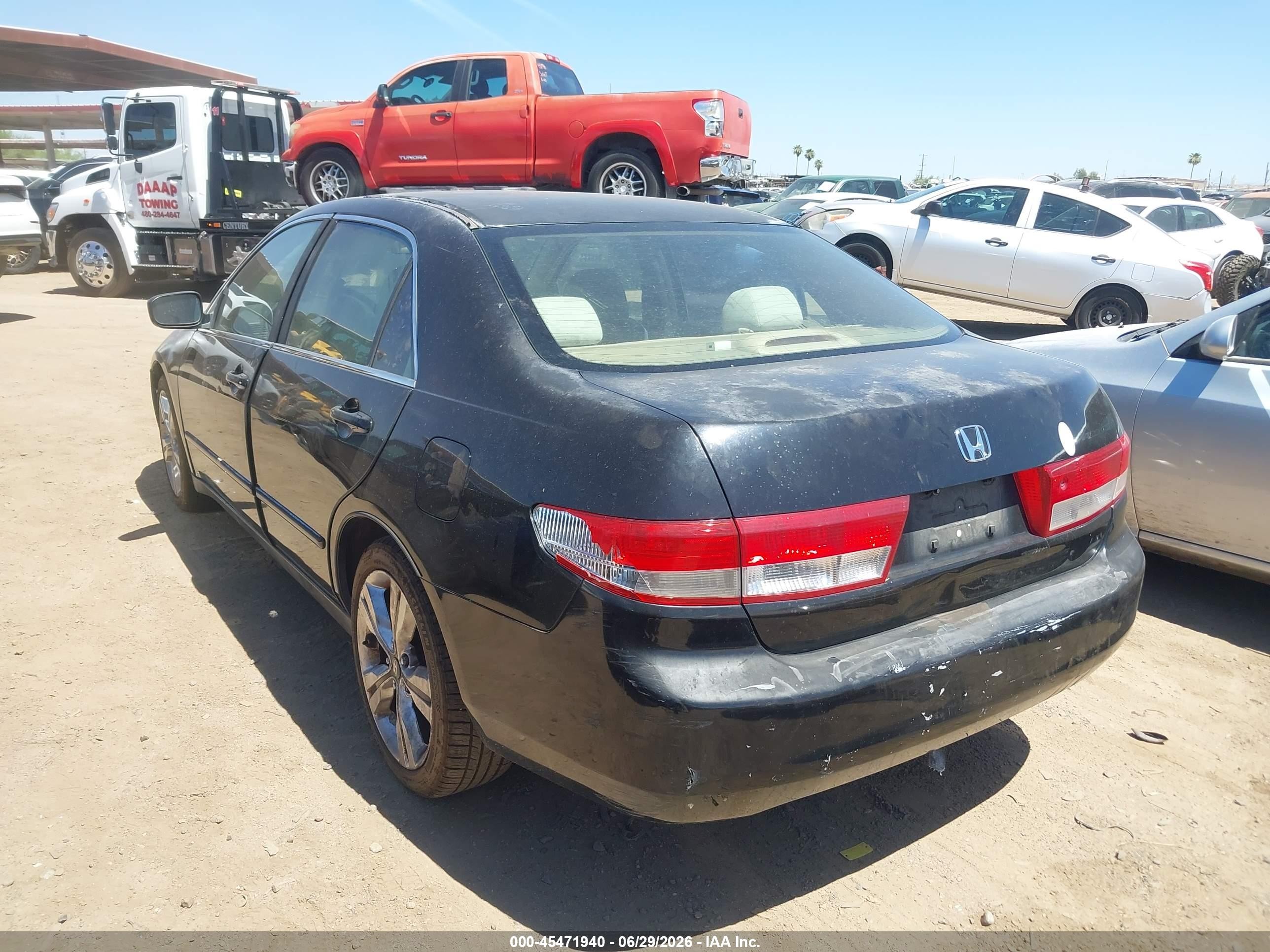 2003 Honda Accord Sdn Lx Black vin: JHMCM56373C060245