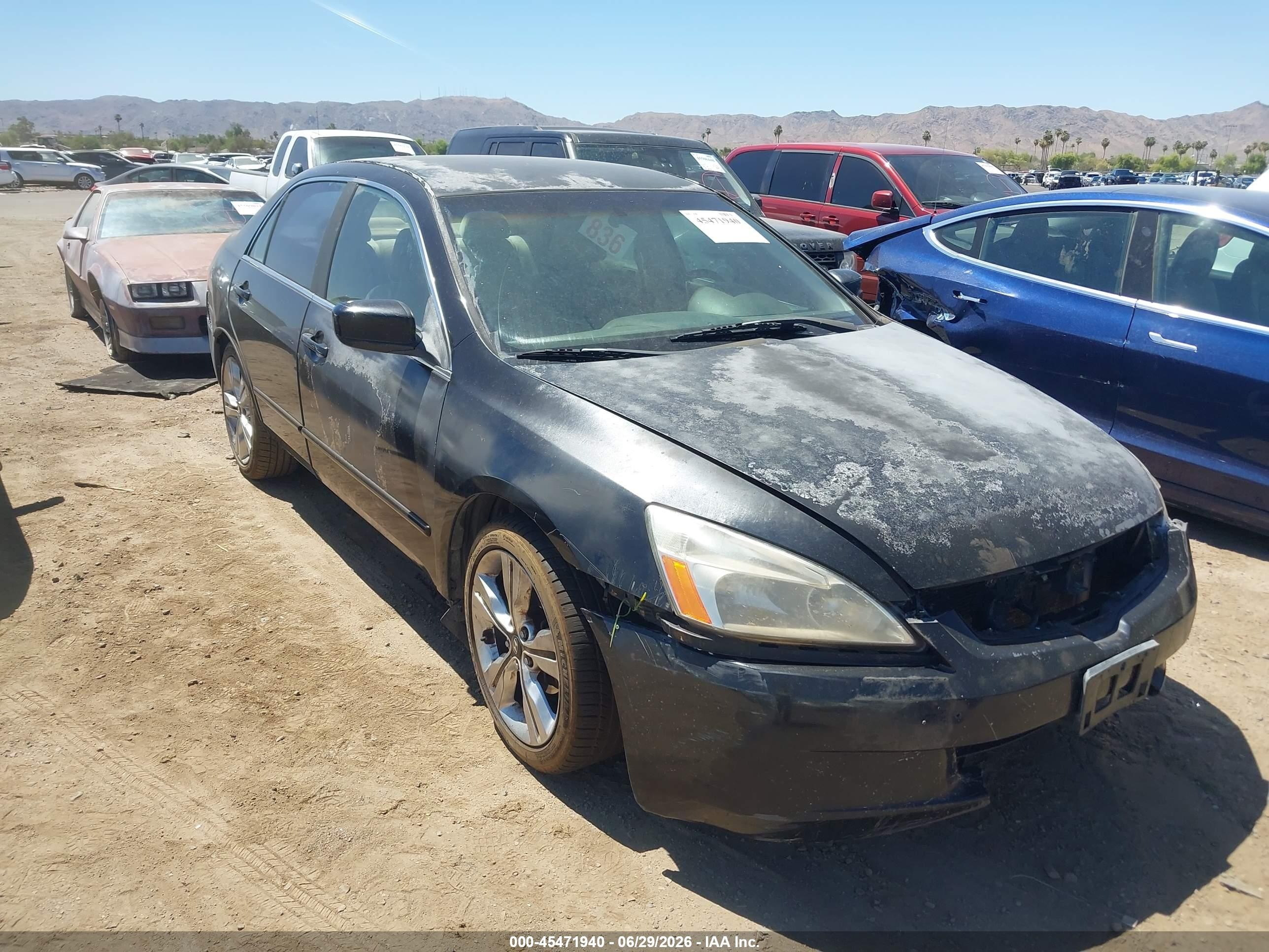 2003 Honda Accord Sdn Lx Черный vin: JHMCM56373C060245