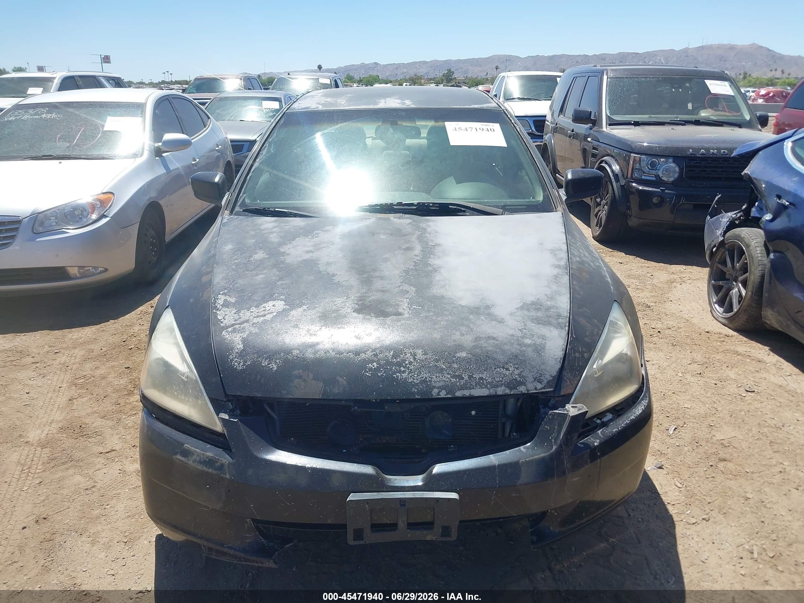 2003 Honda Accord Sdn Lx Black vin: JHMCM56373C060245