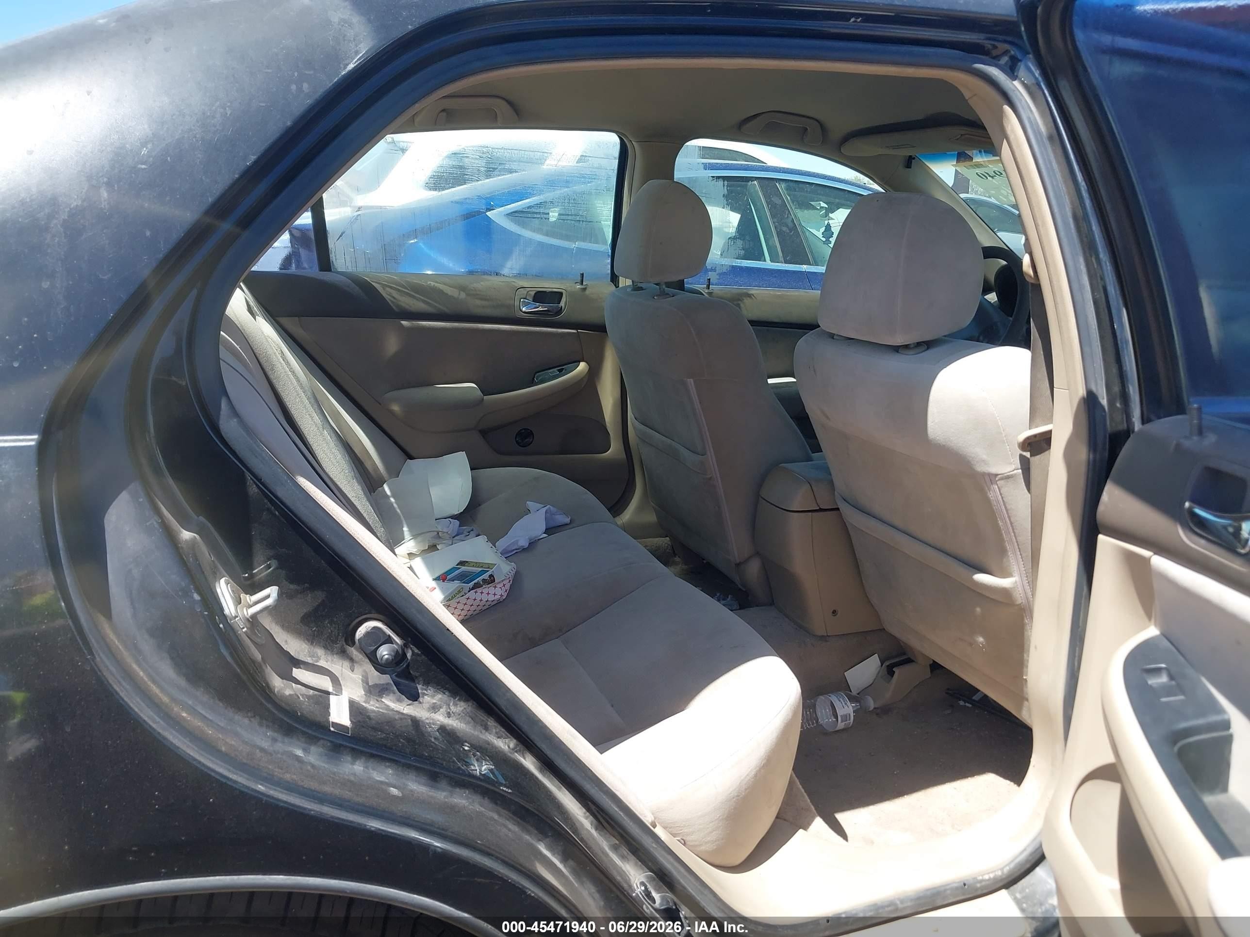 2003 Honda Accord Sdn Lx Black vin: JHMCM56373C060245