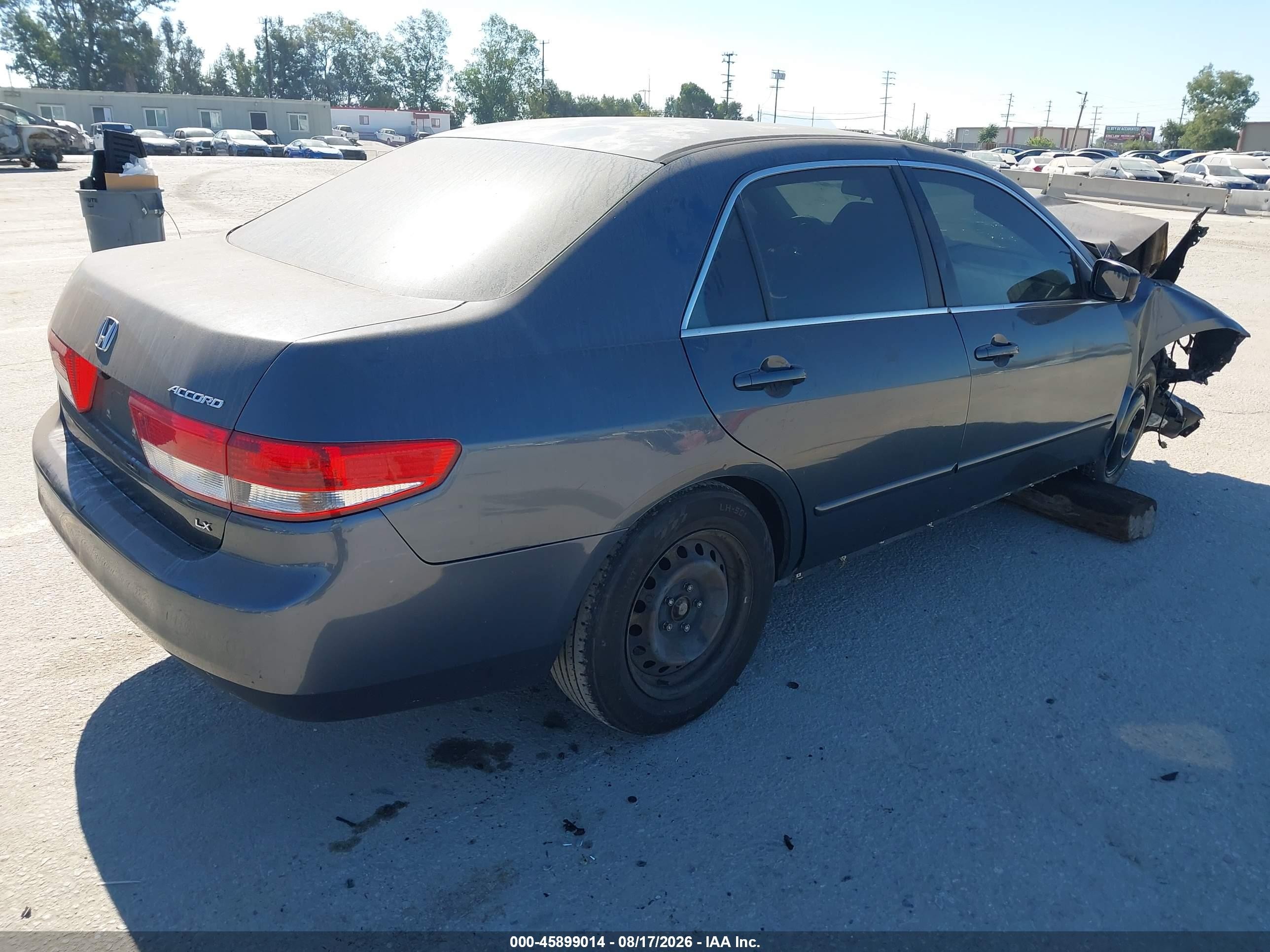2003 Honda Accord 2.4 Lx Gray vin: JHMCM56373C084478
