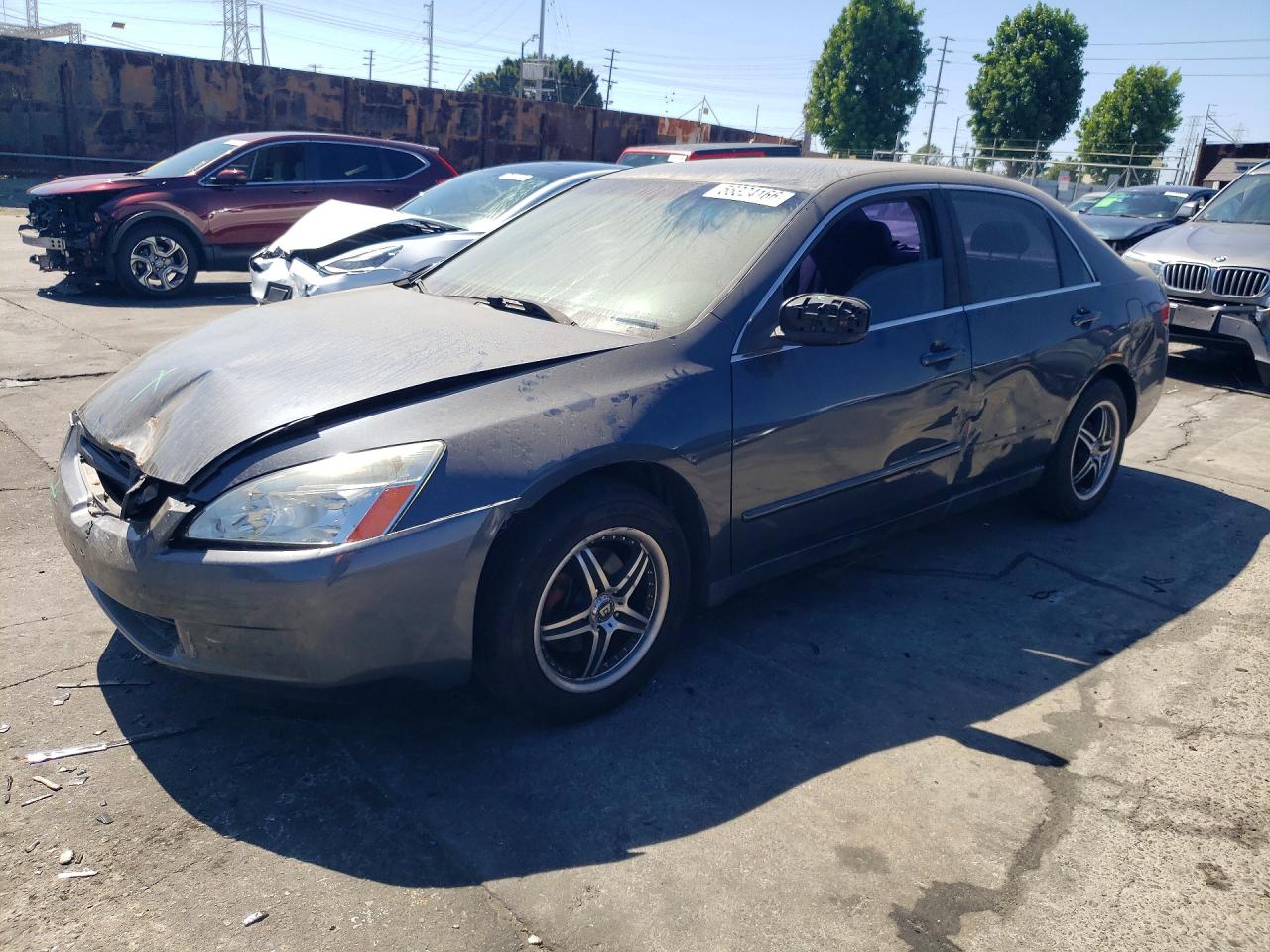 2004 Honda Accord Lx Blue vin: JHMCM56374C012102