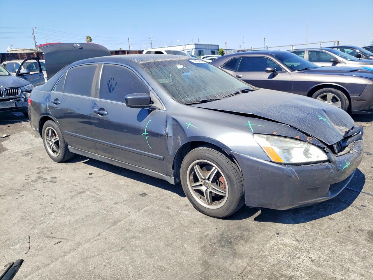2004 Honda Accord Lx Blue vin: JHMCM56374C012102