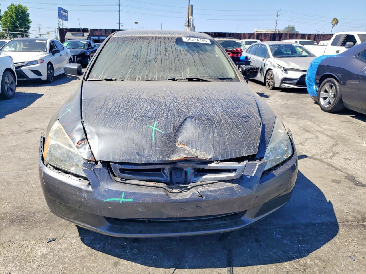 2004 Honda Accord Lx Blue vin: JHMCM56374C012102