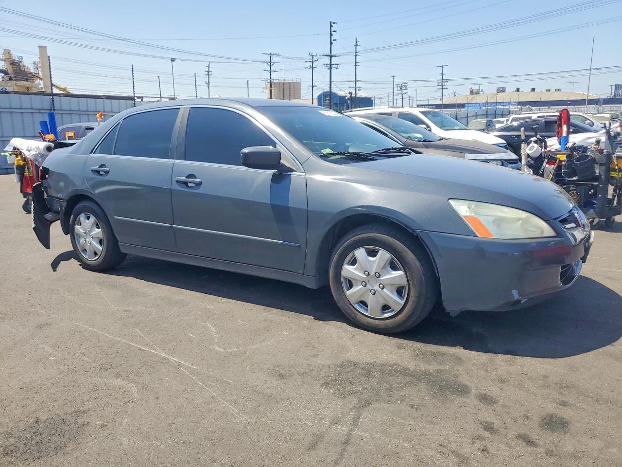 2004 Honda Accord Lx Gray vin: JHMCM56374C036139