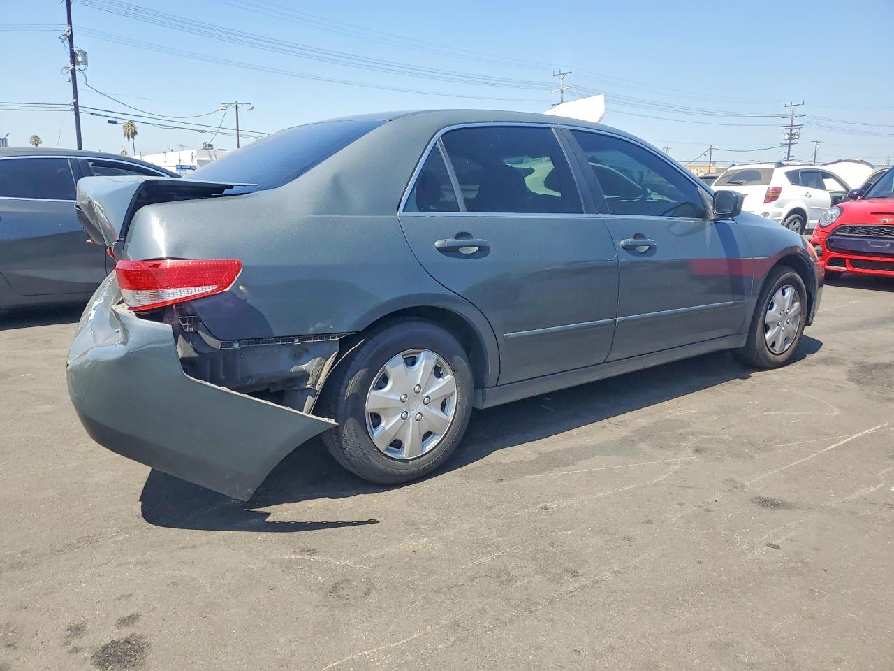2004 Honda Accord Lx Gray vin: JHMCM56374C036139
