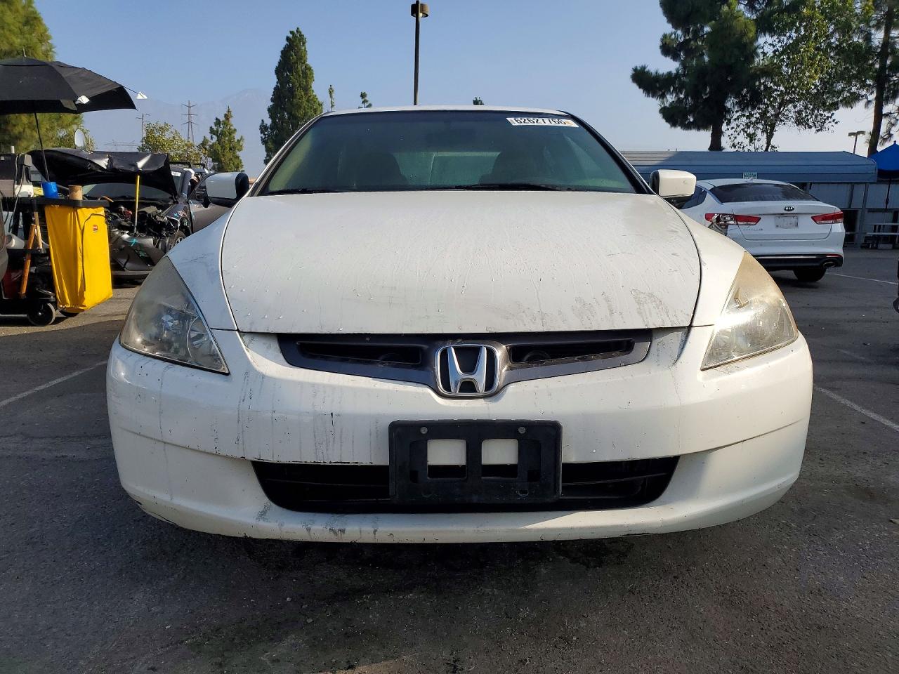 2004 Honda Accord Lx White vin: JHMCM56374C036383