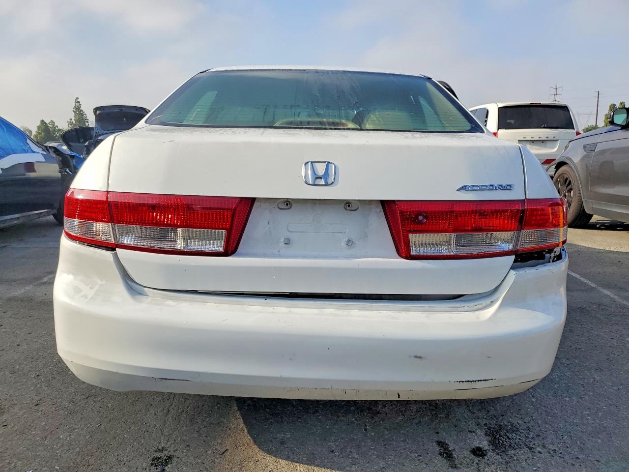 2004 Honda Accord Lx White vin: JHMCM56374C036383