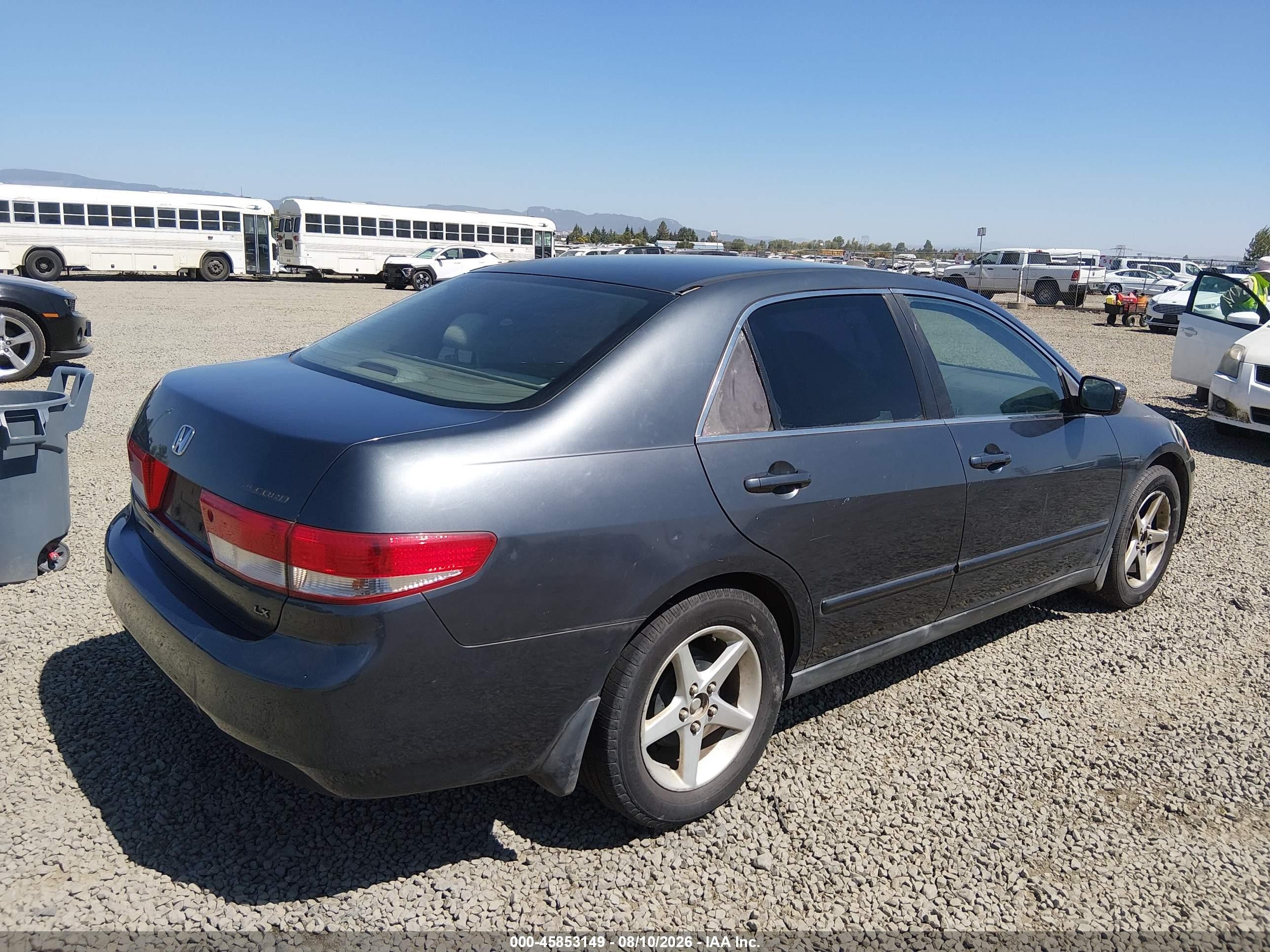 2004 Honda Accord 2.4 Lx Gray vin: JHMCM56384C006244