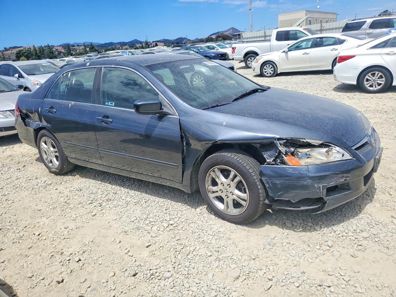 2007 Honda Accord Se Gray vin: JHMCM56387C006958